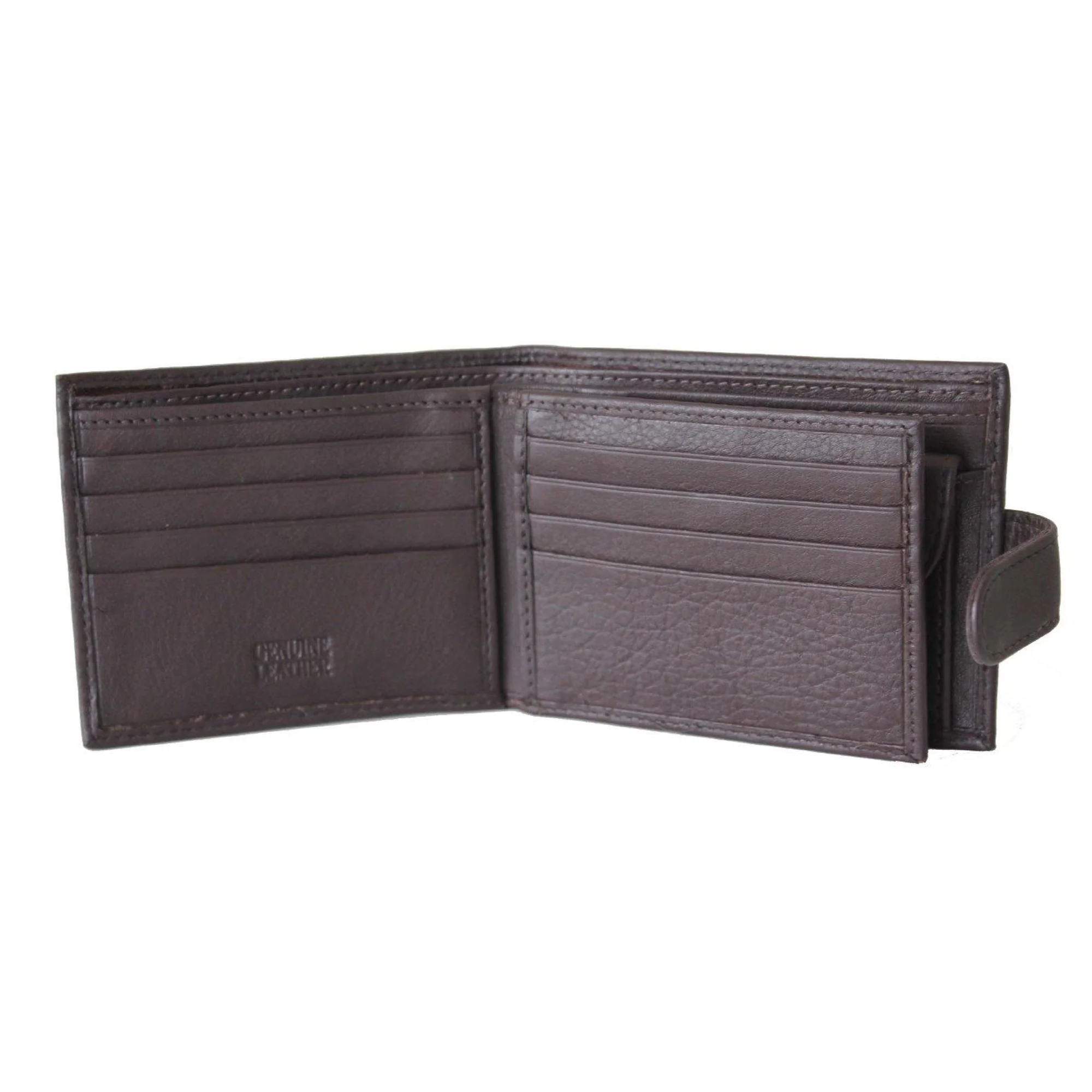 Tosca Men's Full grain RFID protected Wallet CH016-Brown - Image 5