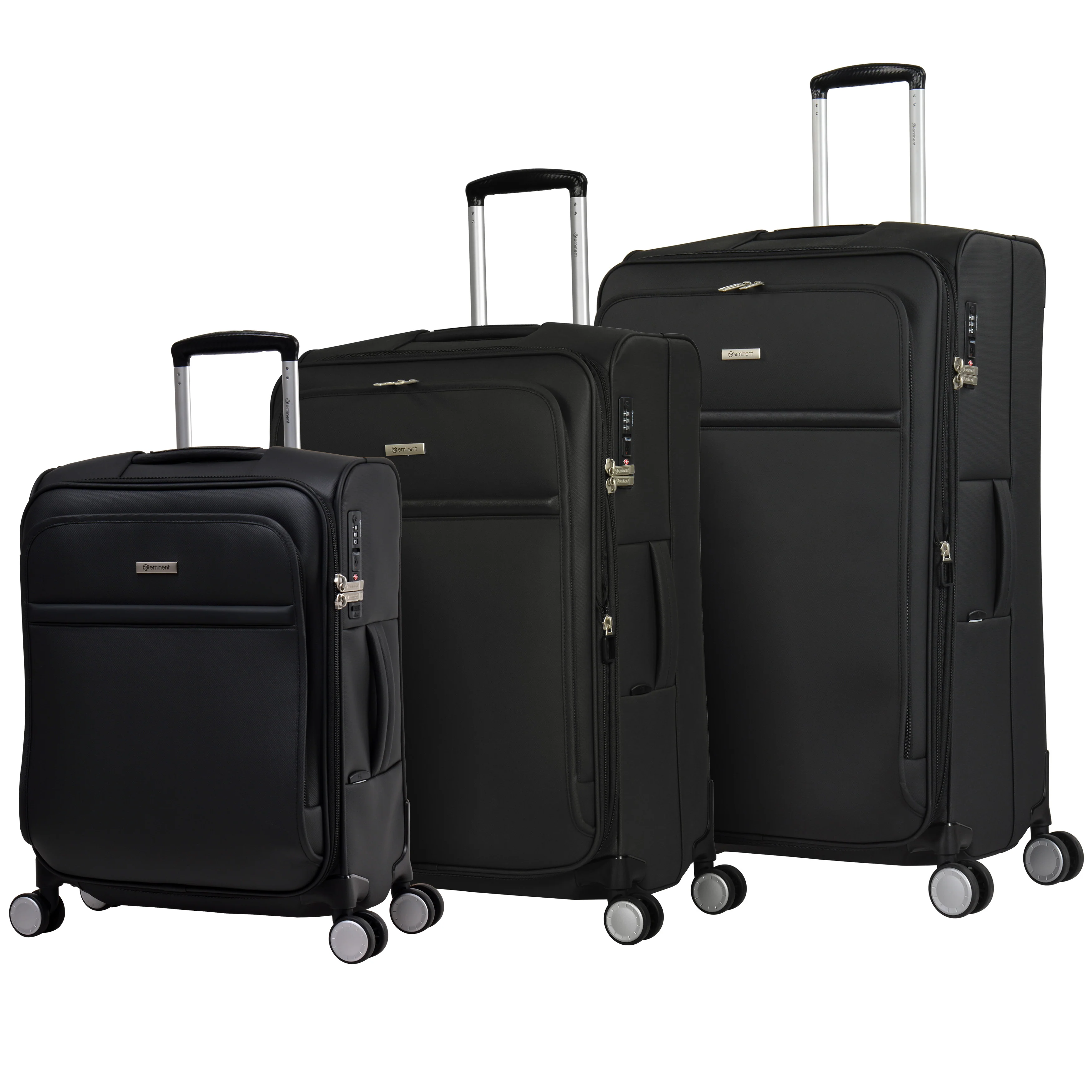 Eminent Softside - 55cm Carry On - Navy Luxury Small Trolley Luggage S1880C-Navy - Image 8