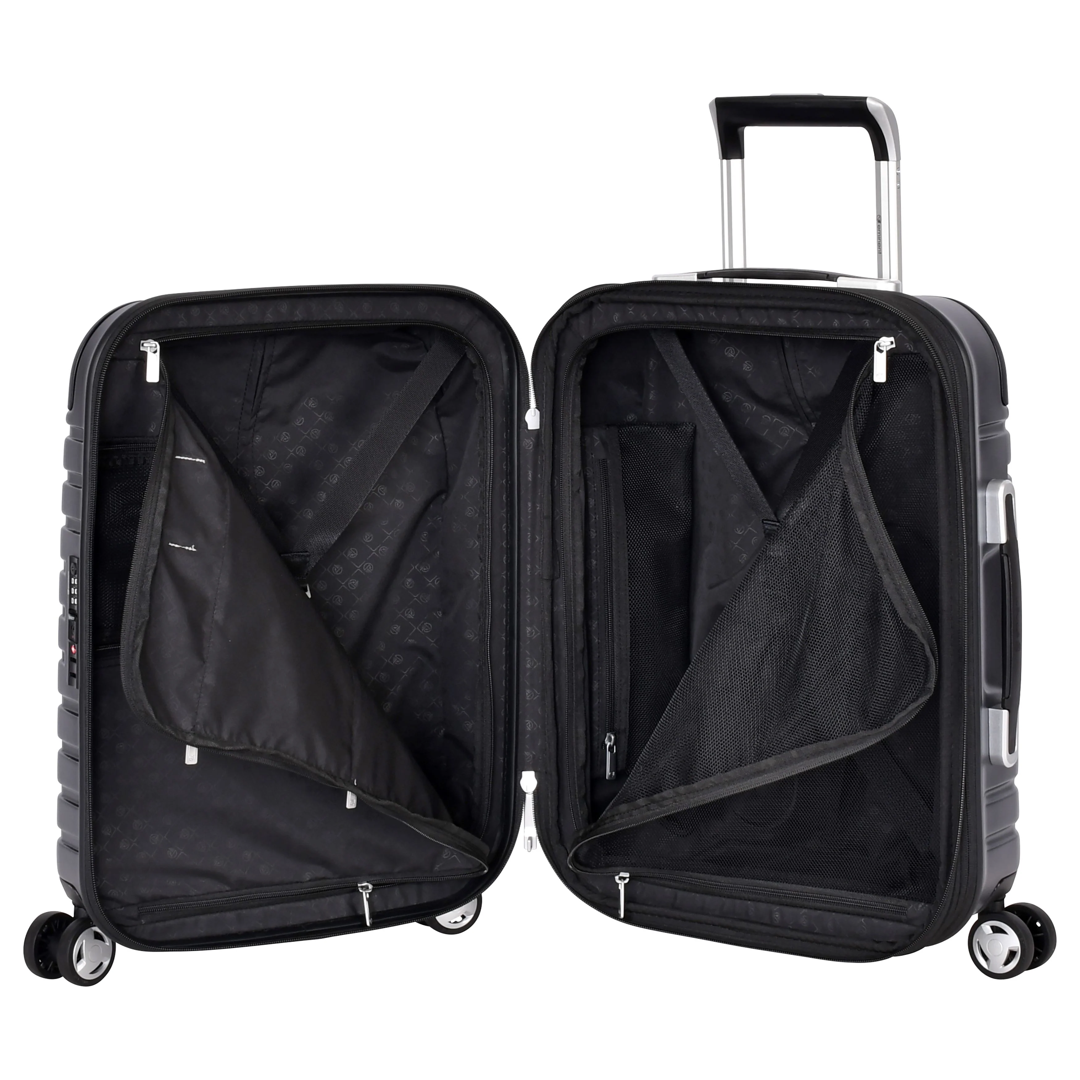 Eminent Fortress Collection Premium Hard side Makrolon Polycarbonate 54cm carry-on trolley KG87C-Black - Image 4
