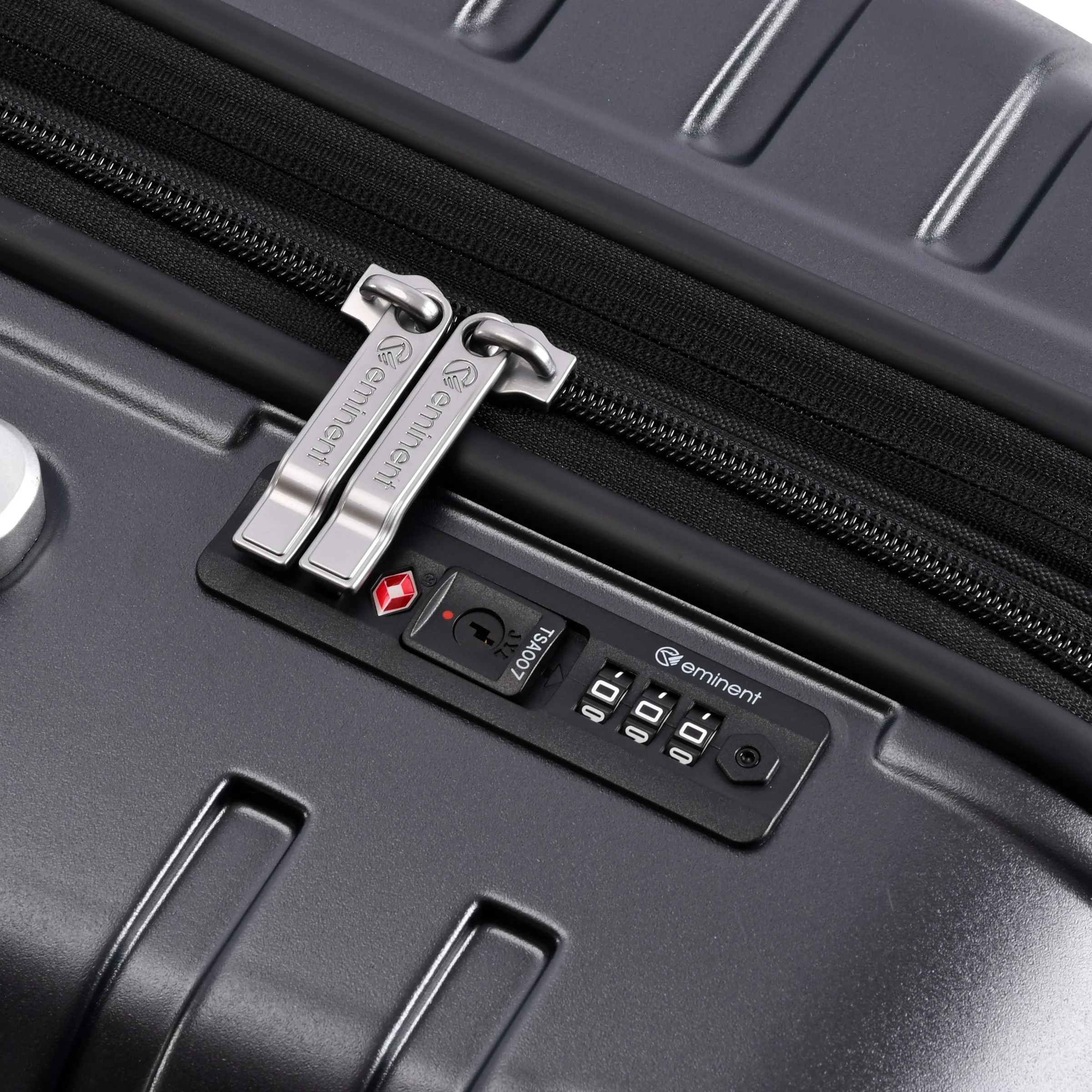 Eminent Fortress Collection Premium Hard side Makrolon Polycarbonate 54cm carry-on trolley KG87C-Black - Image 7