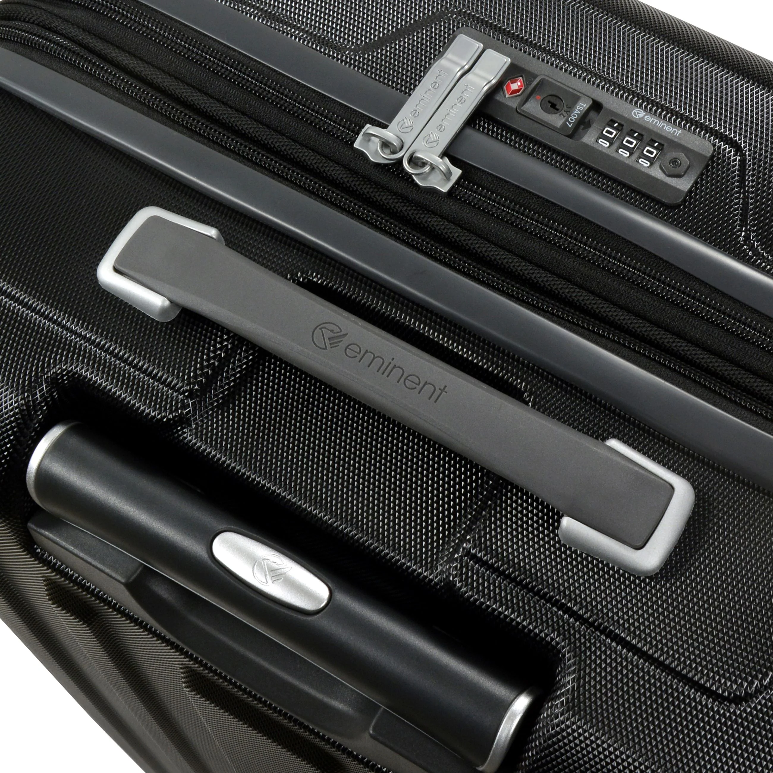 Eminent KC-28 Collection 55cm-Carry on Makrolon Polycarbonate premium trolley case KC28C-Black - Image 7