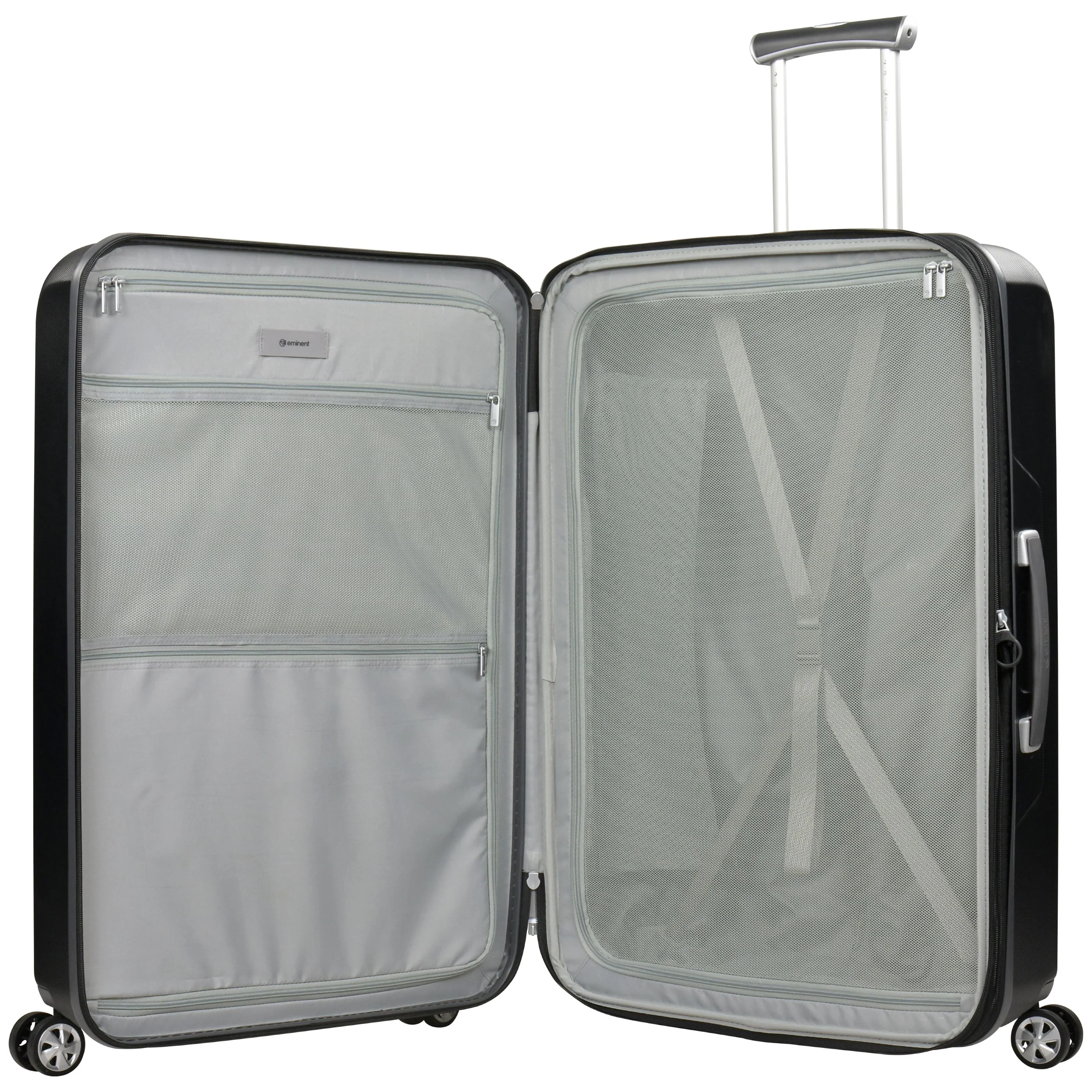 Eminent KC-28 Range 77cm Checked size Makrolon Polycarbonate luxury trolley case KC28A Black - Image 3