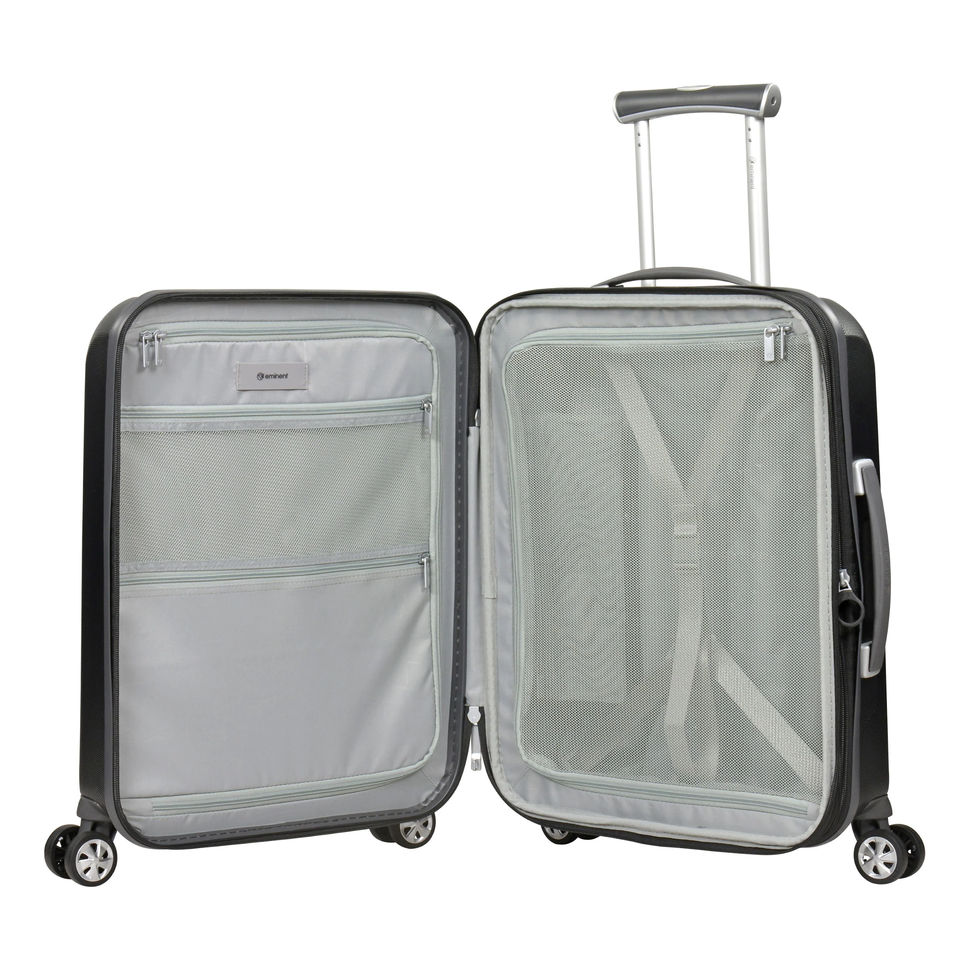 Eminent KC-28 Collection 55cm-Carry on Makrolon Polycarbonate premium trolley case KC28C-Black - Image 4