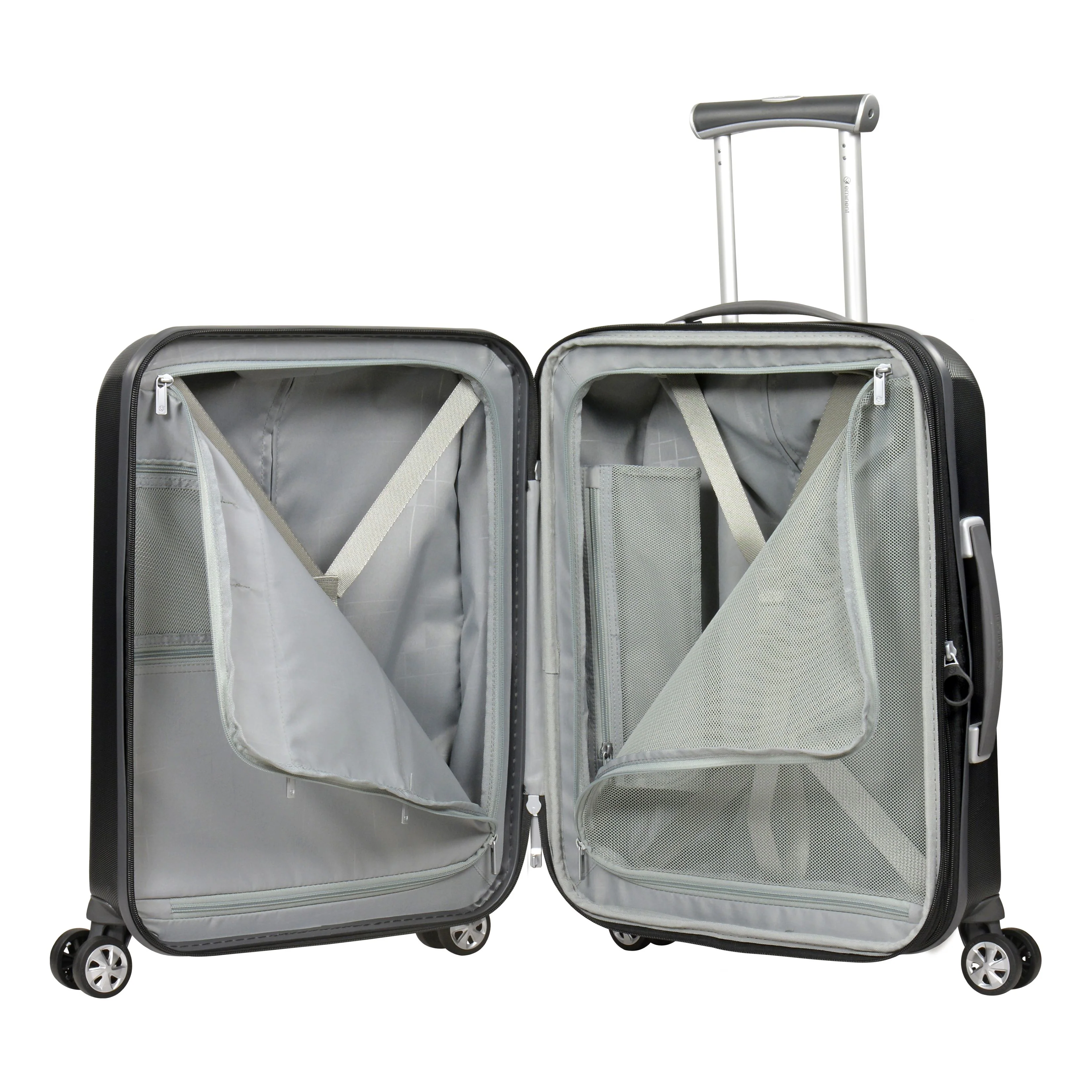 Eminent KC-28 Collection 55cm-Carry on Makrolon Polycarbonate premium trolley case KC28C-Black - Image 5