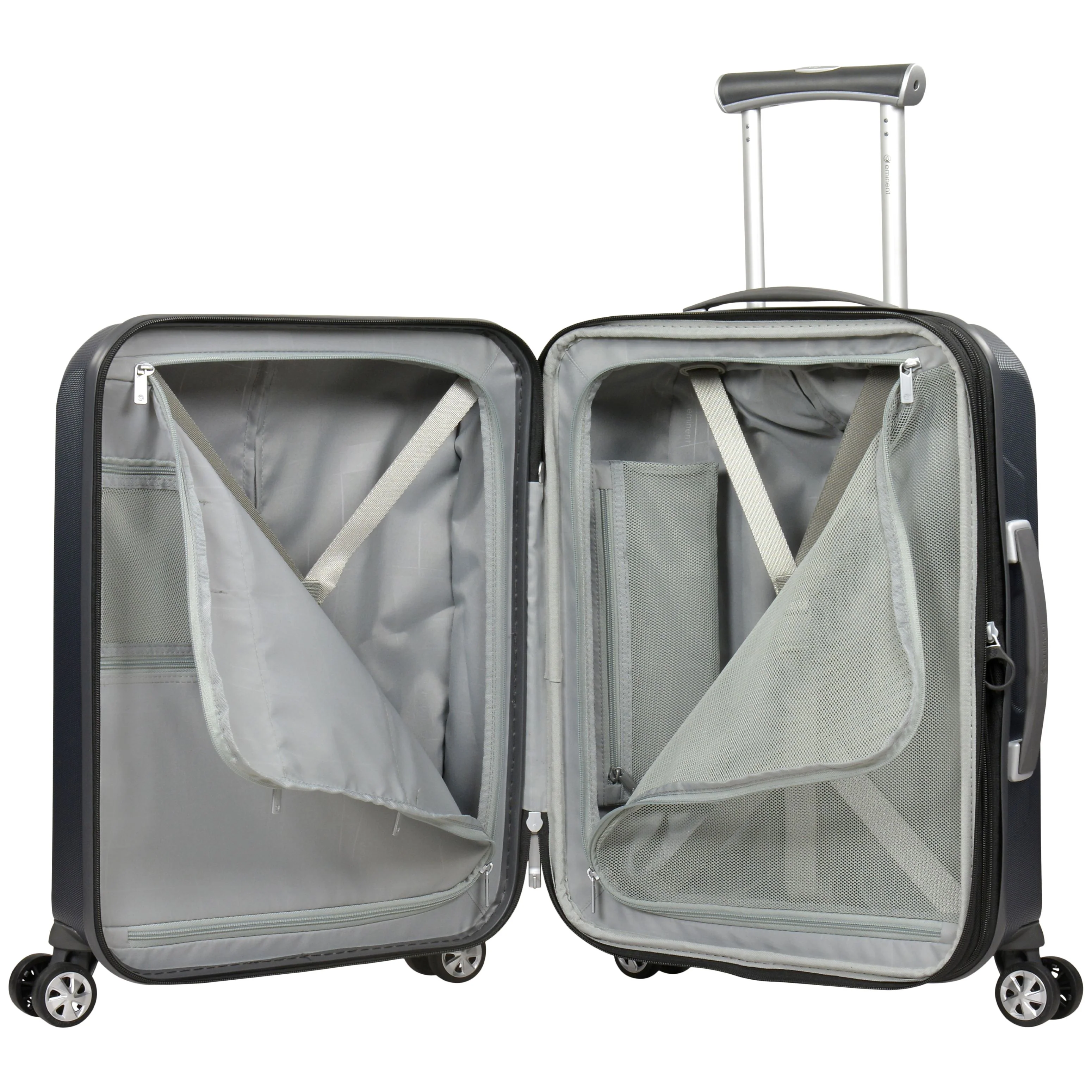 Eminent KC-28 Collection Luxury Premium Makrolon Polycarbonate 55cm-H Carry-on Trolley case KC28C Carbon Grey - Image 5
