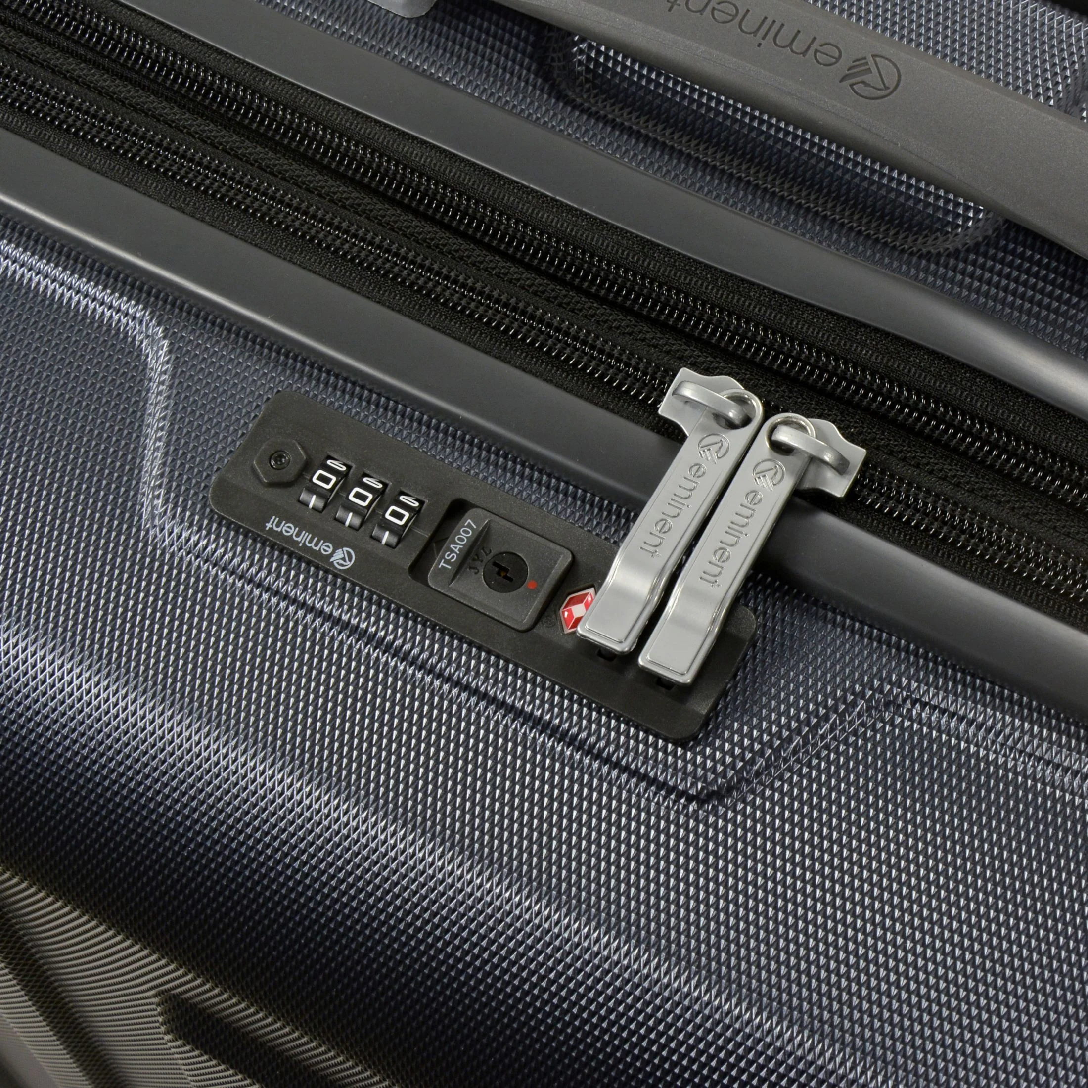Eminent KC-28 Collection Luxury Premium Makrolon Polycarbonate 55cm-H Carry-on Trolley case KC28C Carbon Grey - Image 6
