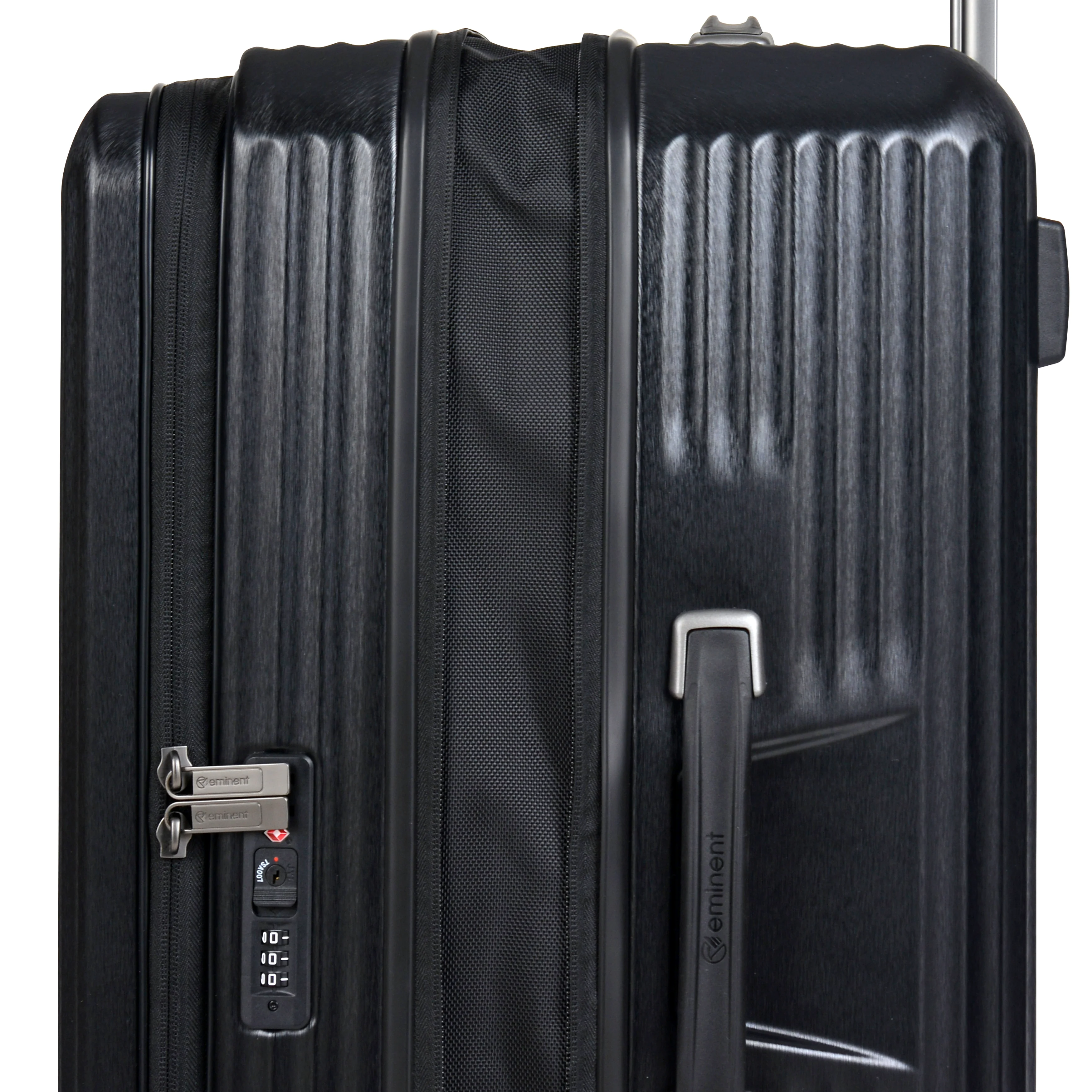Eminent 76cm (Black) Top Lid front Opening design Hard side-Makrolon Trolley case KK50A - Image 6