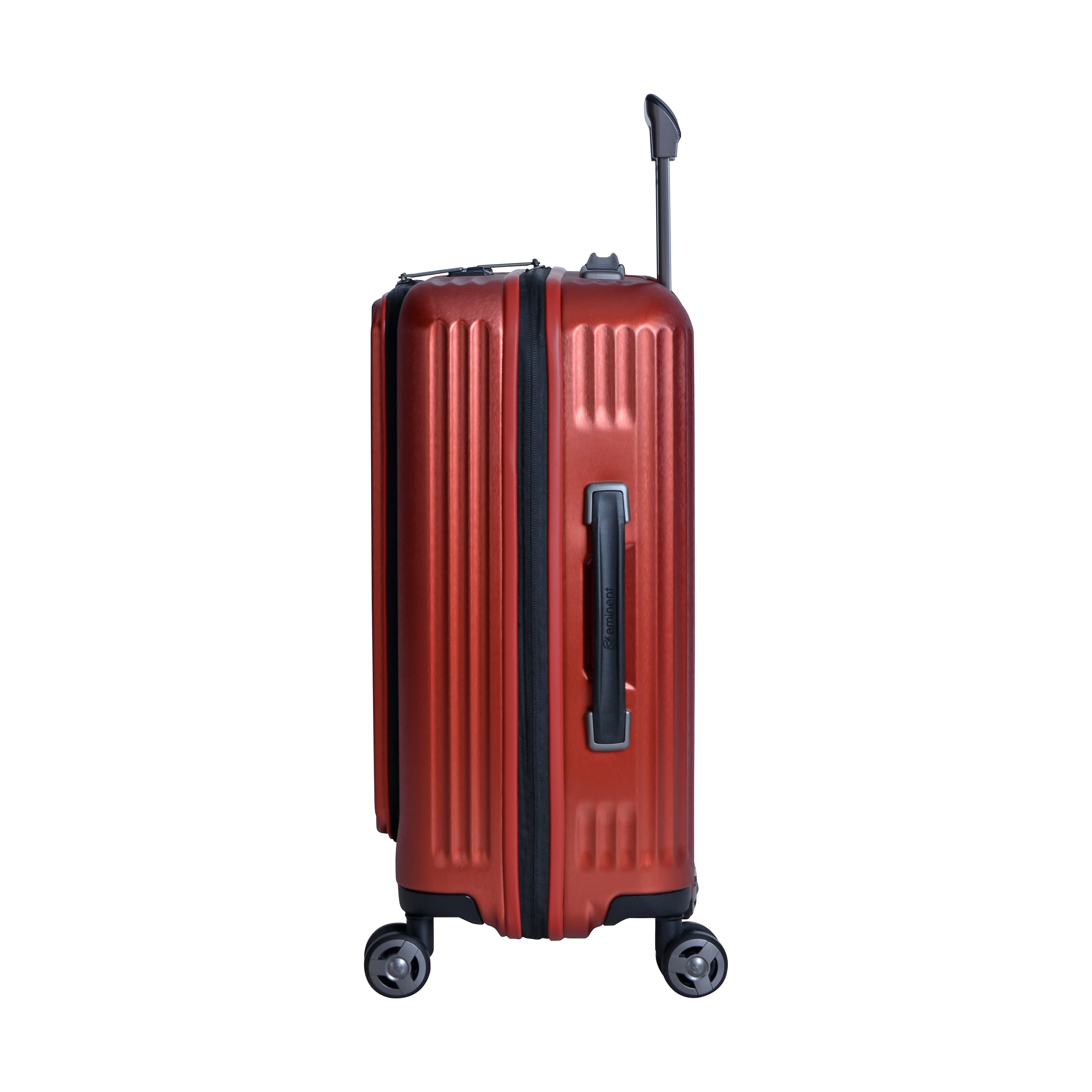 Eminent - Front Access Carry On 55cm - Antique Wine Polycarbonate Luggage with USB port KK50C - Image 8