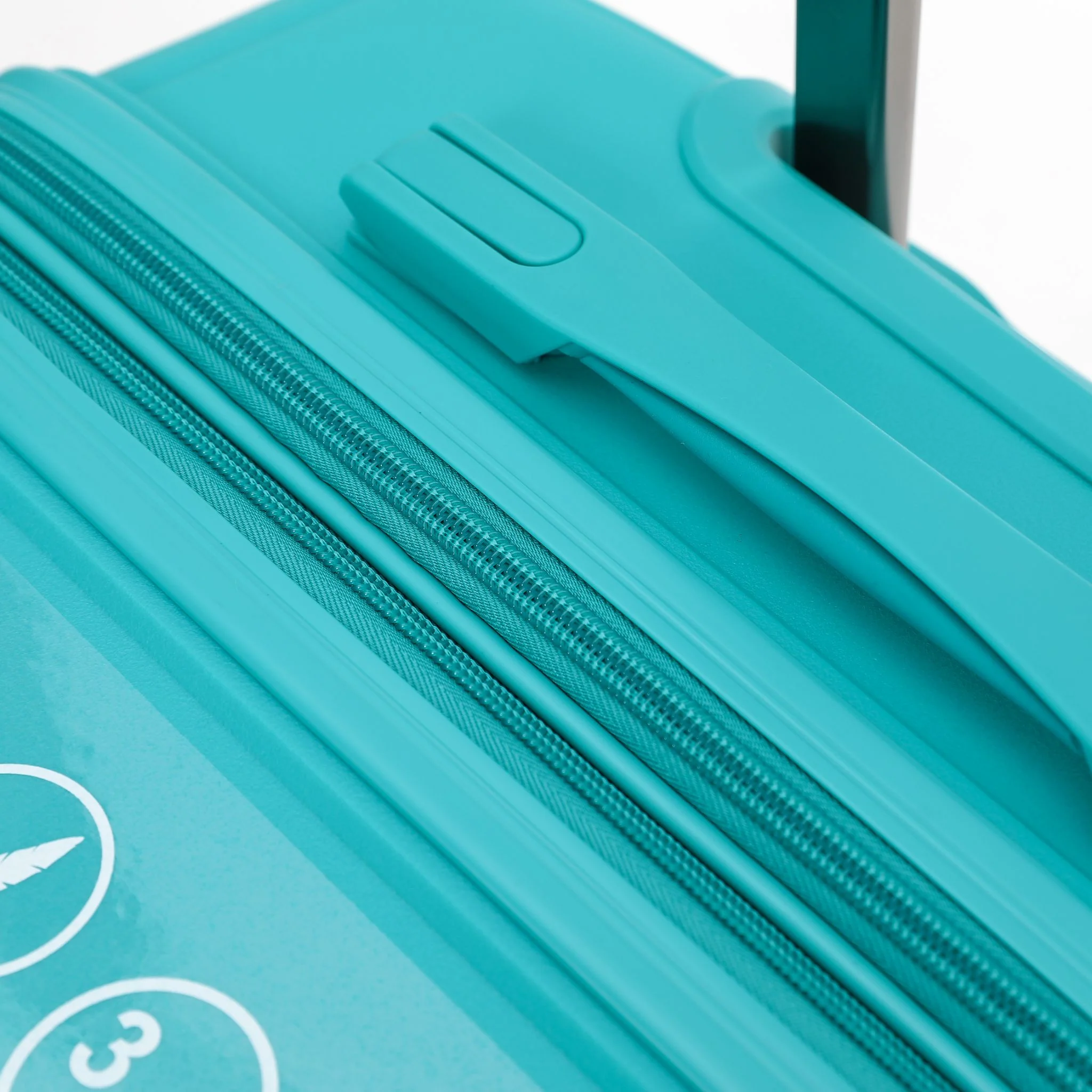 New Zealand Luggage Pilot Collection 2-Pce Polypropylene Luggage set 66cm/55cm NZ005-Teal - Image 7