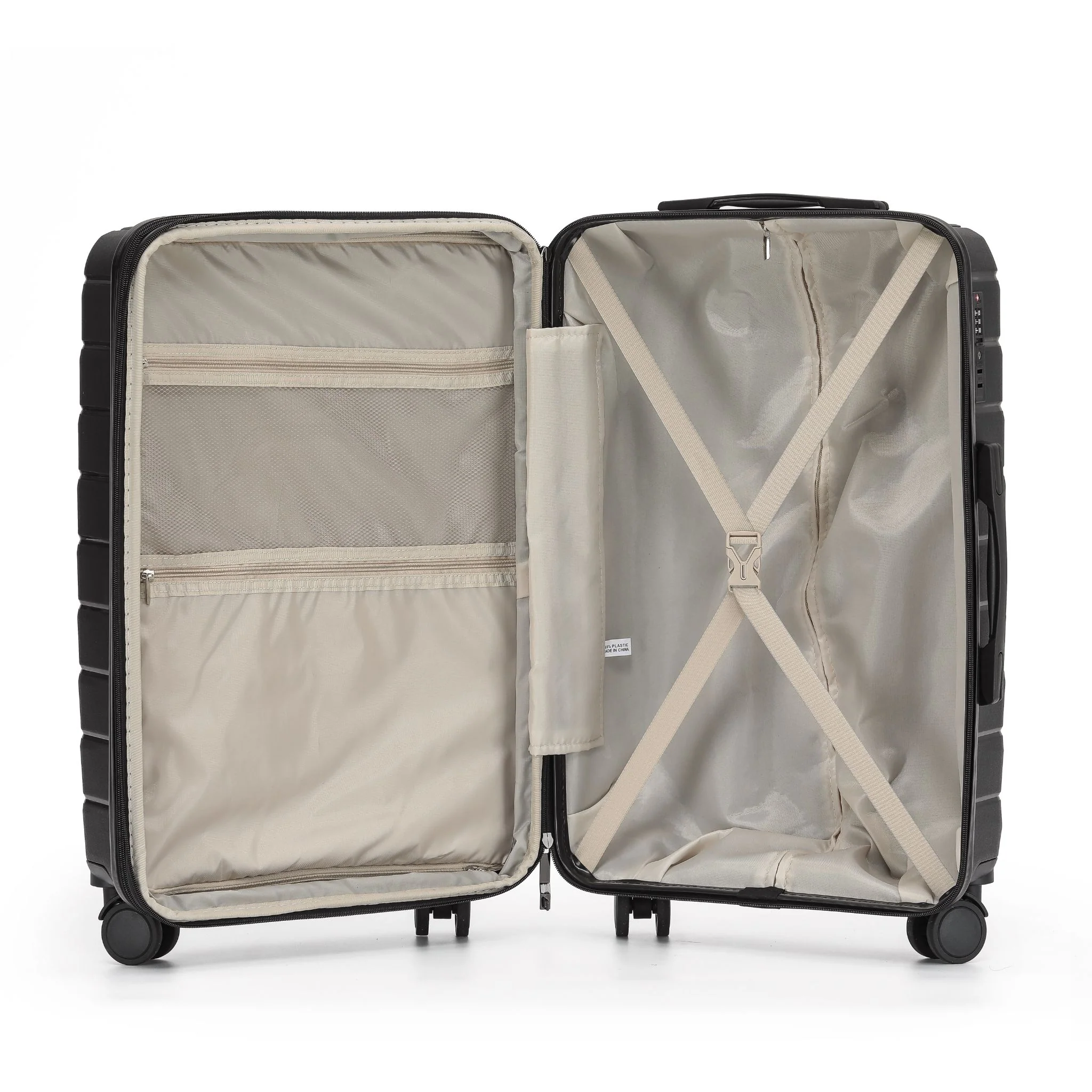The New Zealand Luggage Pilot Collection Polypropylene 76cm Trolley case NZ005A Black - Image 2