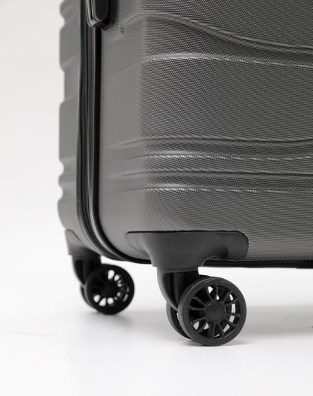 New Zealand Luggage Co 2-Pce set 67/55cm Franz Josef Collection trolley luggage SS604-Charcoal - Image 4