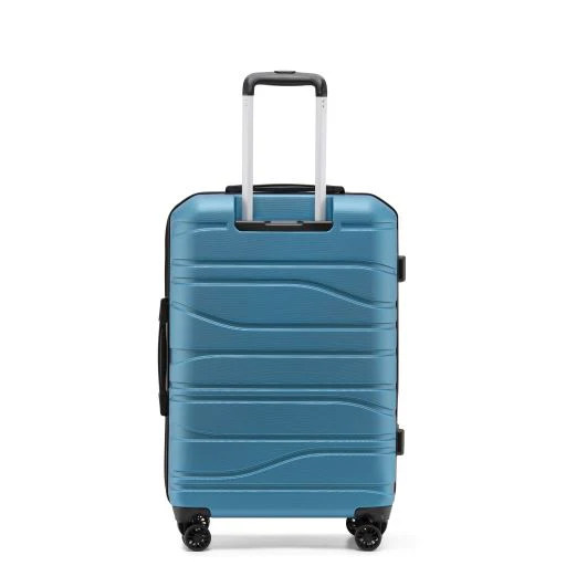 New Zealand Luggage Co - Checked  67cm Lake Blue -  Franz Josef Medium Trolley Case SS604B - Image 3