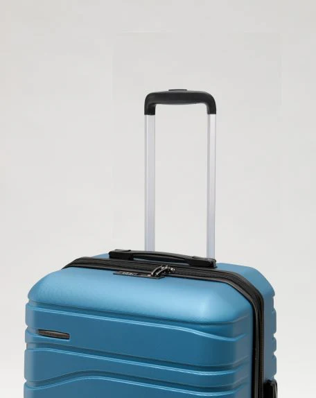 New Zealand Luggage Co - Checked  67cm Lake Blue -  Franz Josef Medium Trolley Case SS604B - Image 5