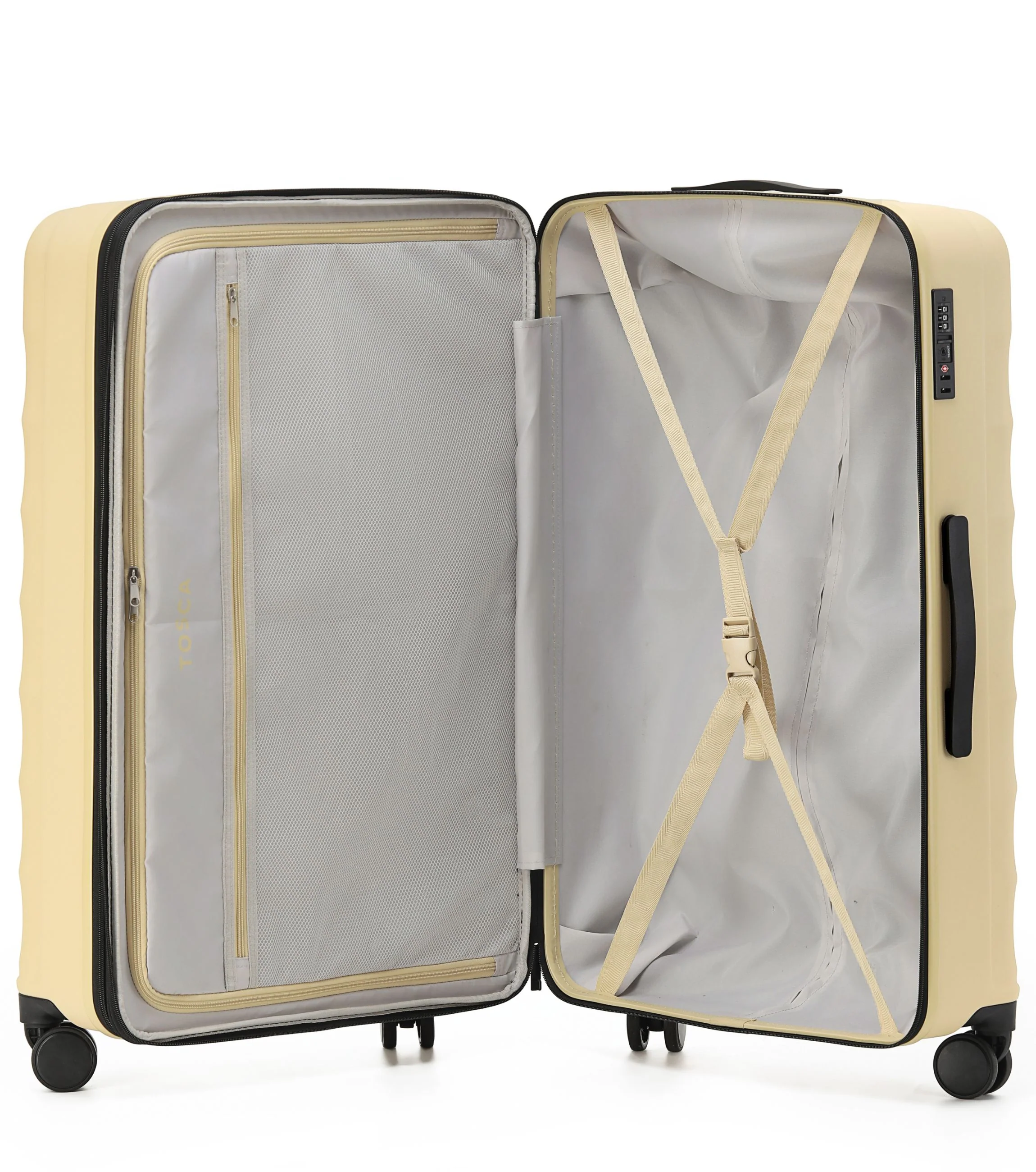 Tosca Interstellar Collection 2.0 Polycarbonate 79cm Trolley case TCA141A Yellow - Image 3