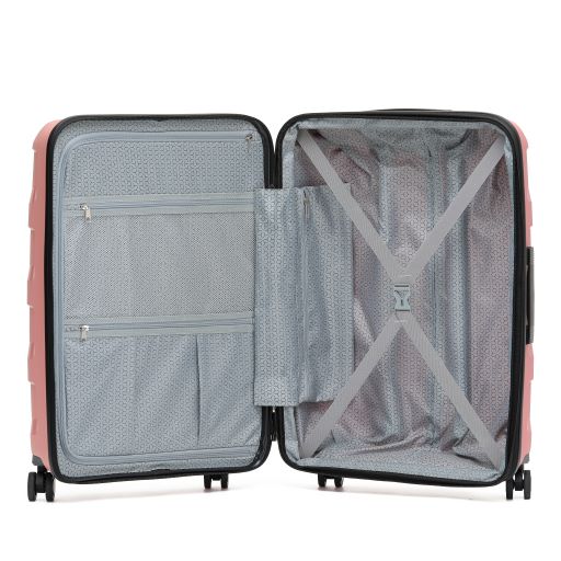 Tosca Comet 55cm Carry On Coral Hard side Polypropylene Trolley Case TCA200C - Image 4