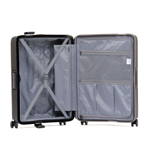Tosca Knox Collection - 55cm Carry On - Black Clamp style locking system Luxury polypropylene Luggage TCA214C - Image 4