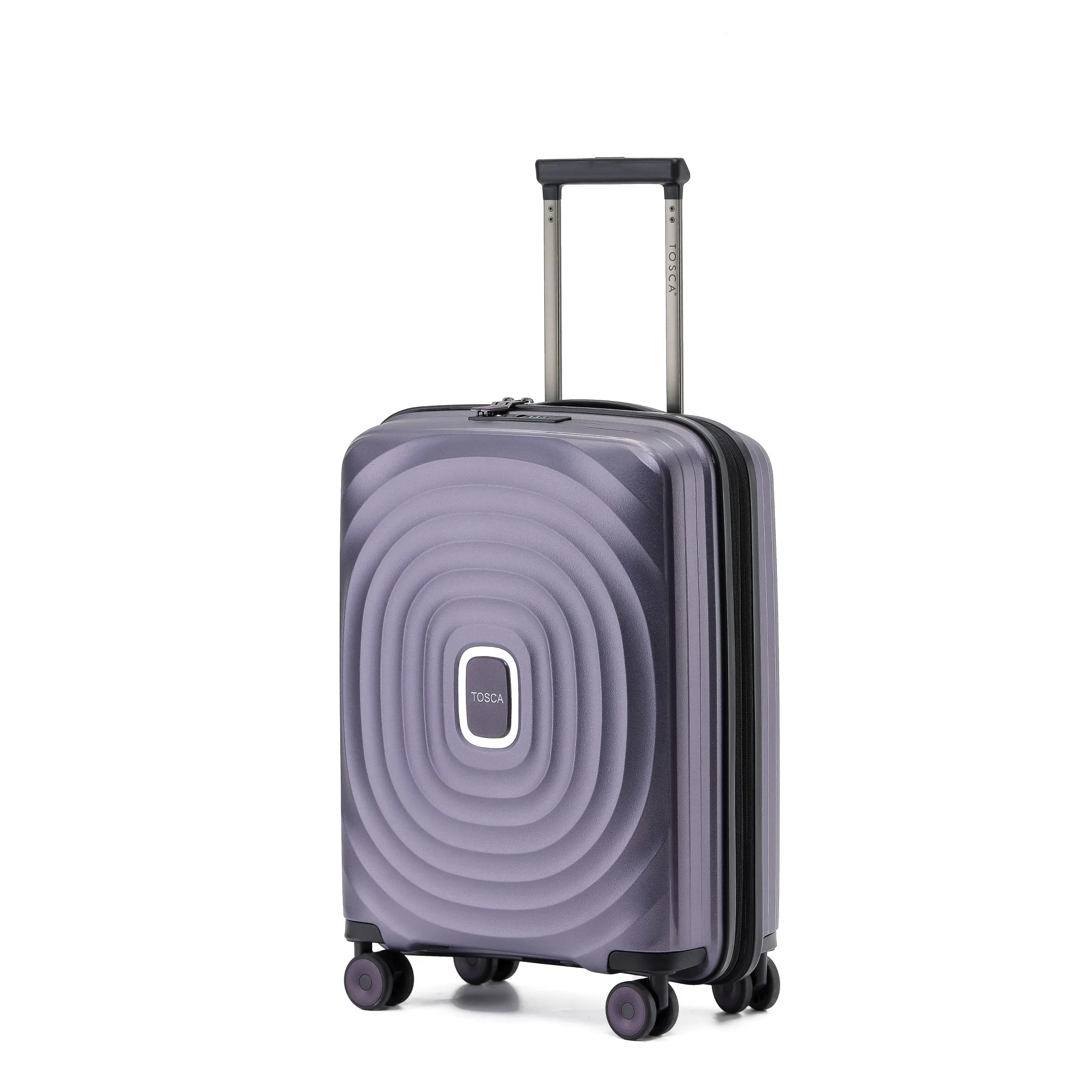 Tosca 55cm Tosca Eclipse Polypropylene carry-on trolley luggage TCA300C Purple - Image 2
