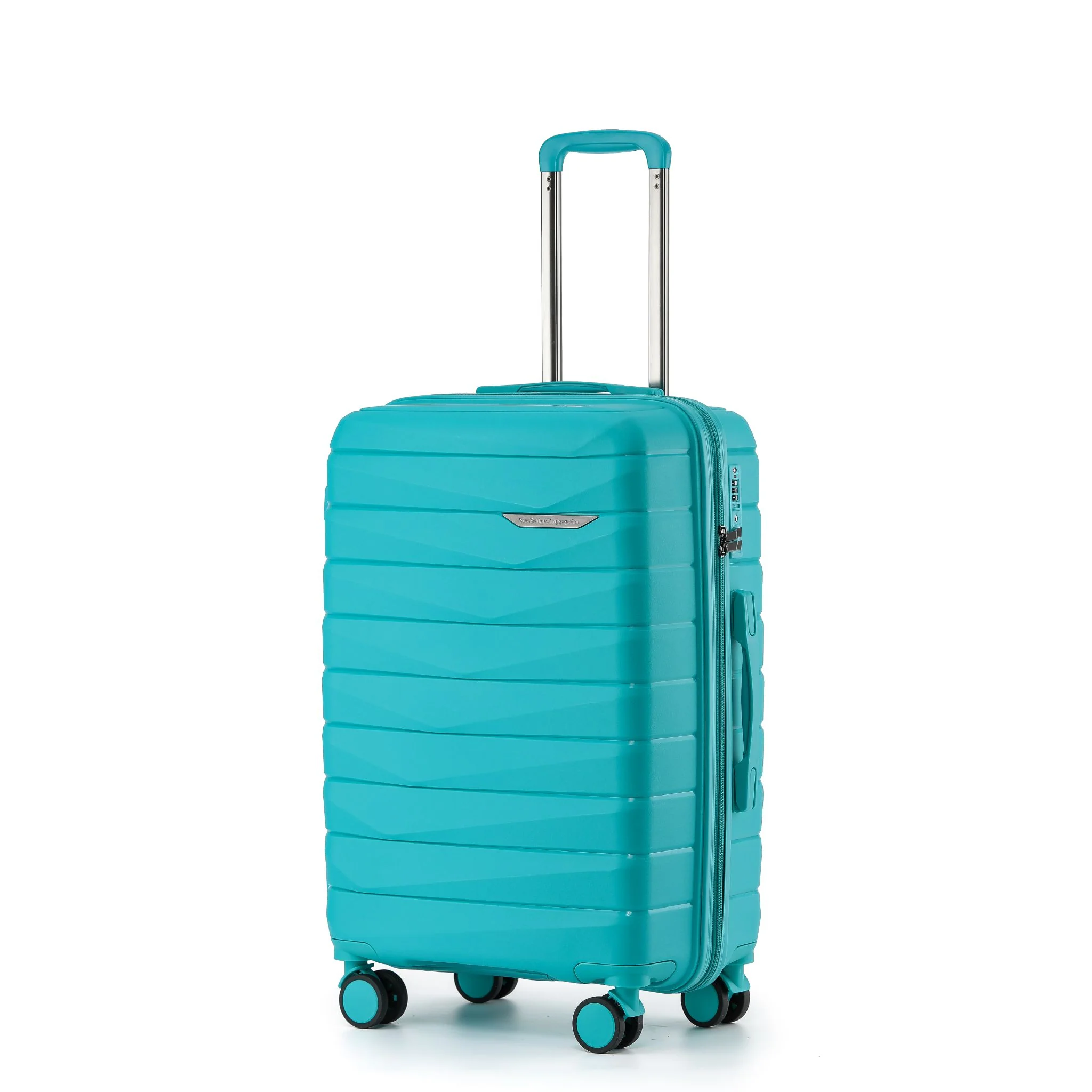 The New Zealand Luggage Co Pilot Collection Polypropylene 66cm Trolley Case NZ005B-Teal