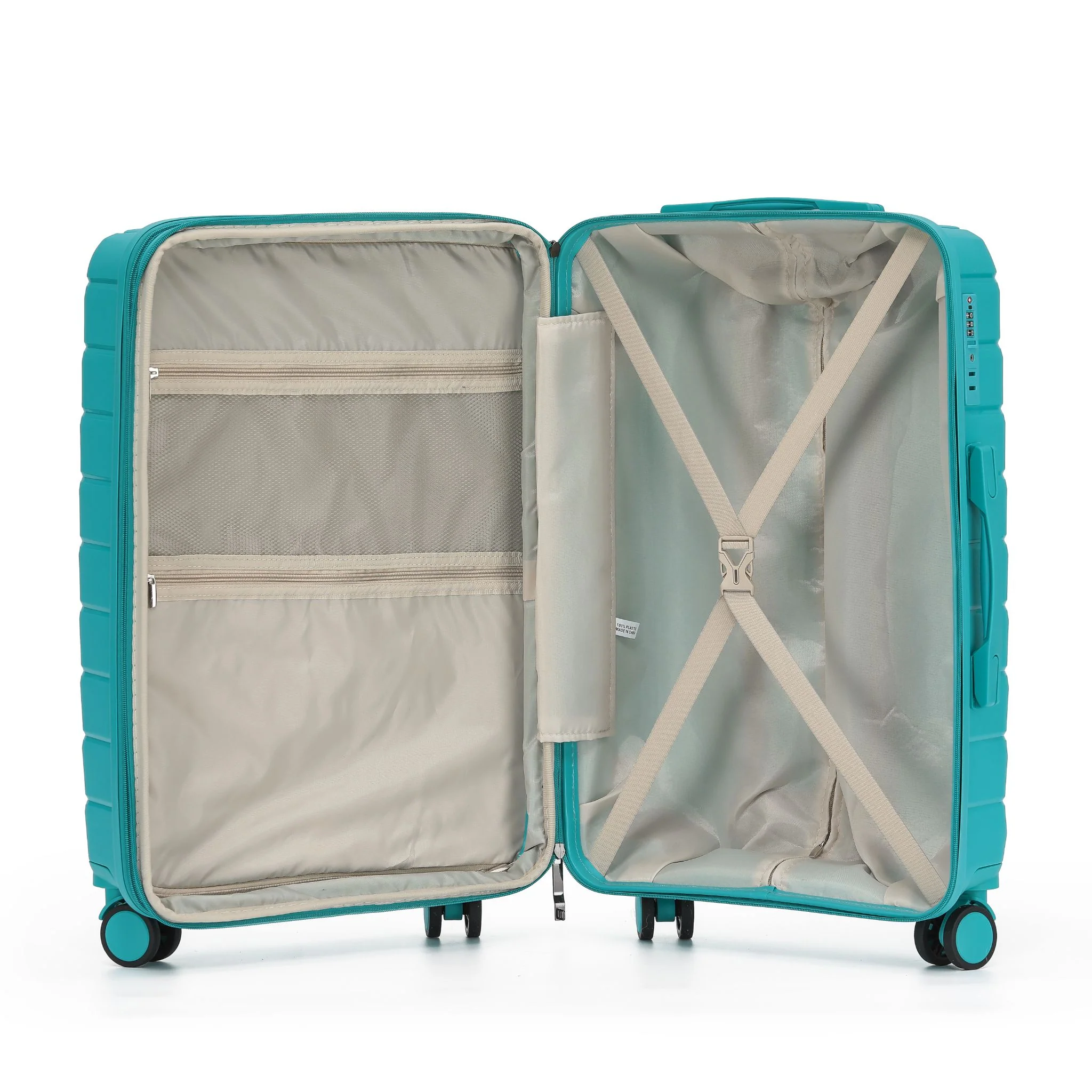 The New Zealand Luggage Co Pilot Collection Polypropylene 76cm Trolley case NZ005A-Teal - Image 7