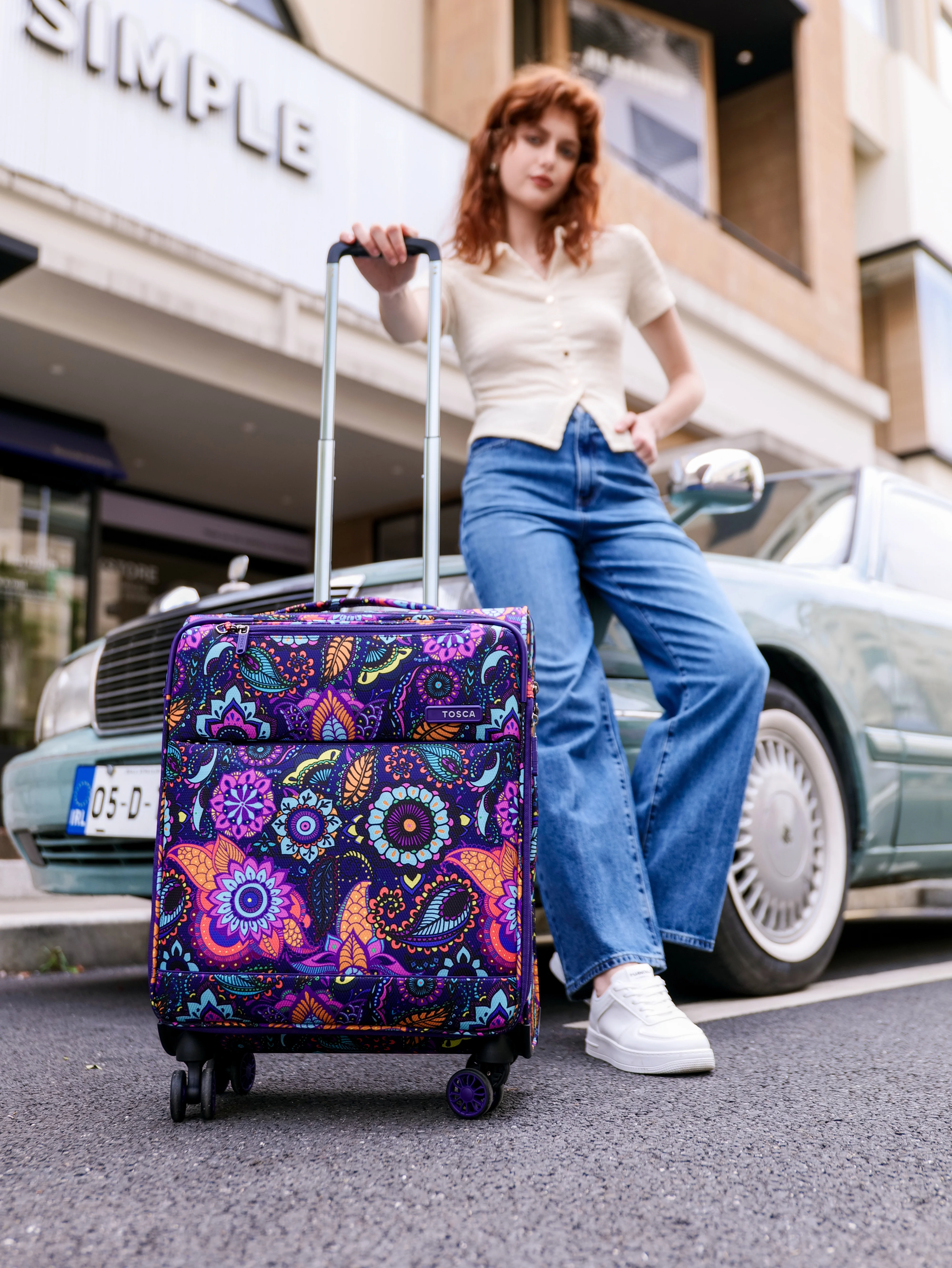 Tosca So-Lite 4.0 Collection 54cm-H carry-on board trolley case AIR5055C-Paisley - Image 11