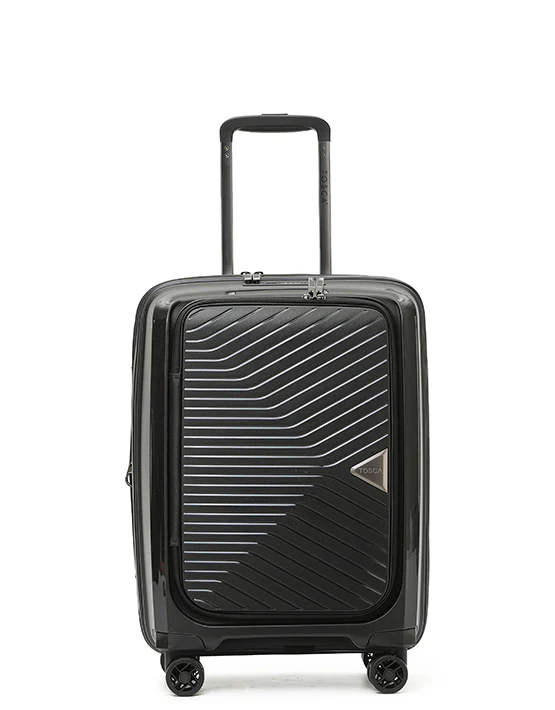 Tosca 55cm Space-X Collection Polypropylene Top-Lid opening Carry-on Laptop-trolley case TCA100C Black - Image 3