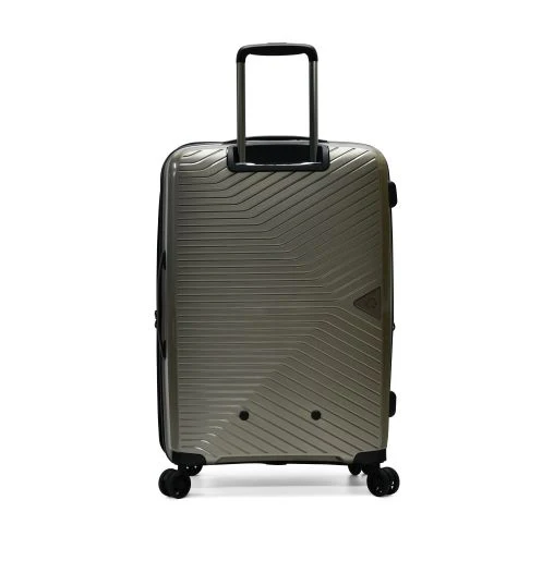 Tosca 66cm Space-X Collection Polypropylene Top-Lid opening Checked luxury trolley luggage TCA100B Champagne - Image 5