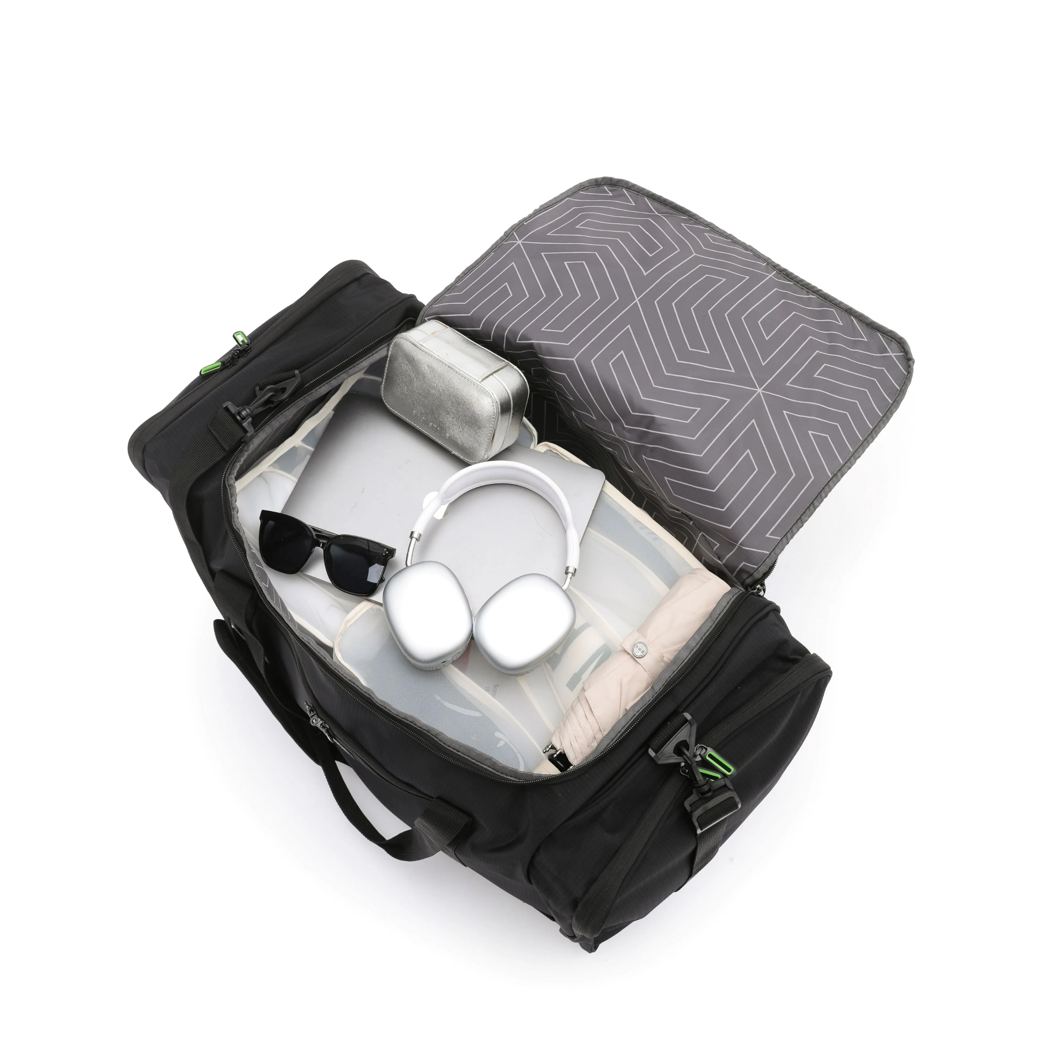 Tosca 70cm-L Sports/Travel Bag TCA798M-Black Lime Trims - Image 3