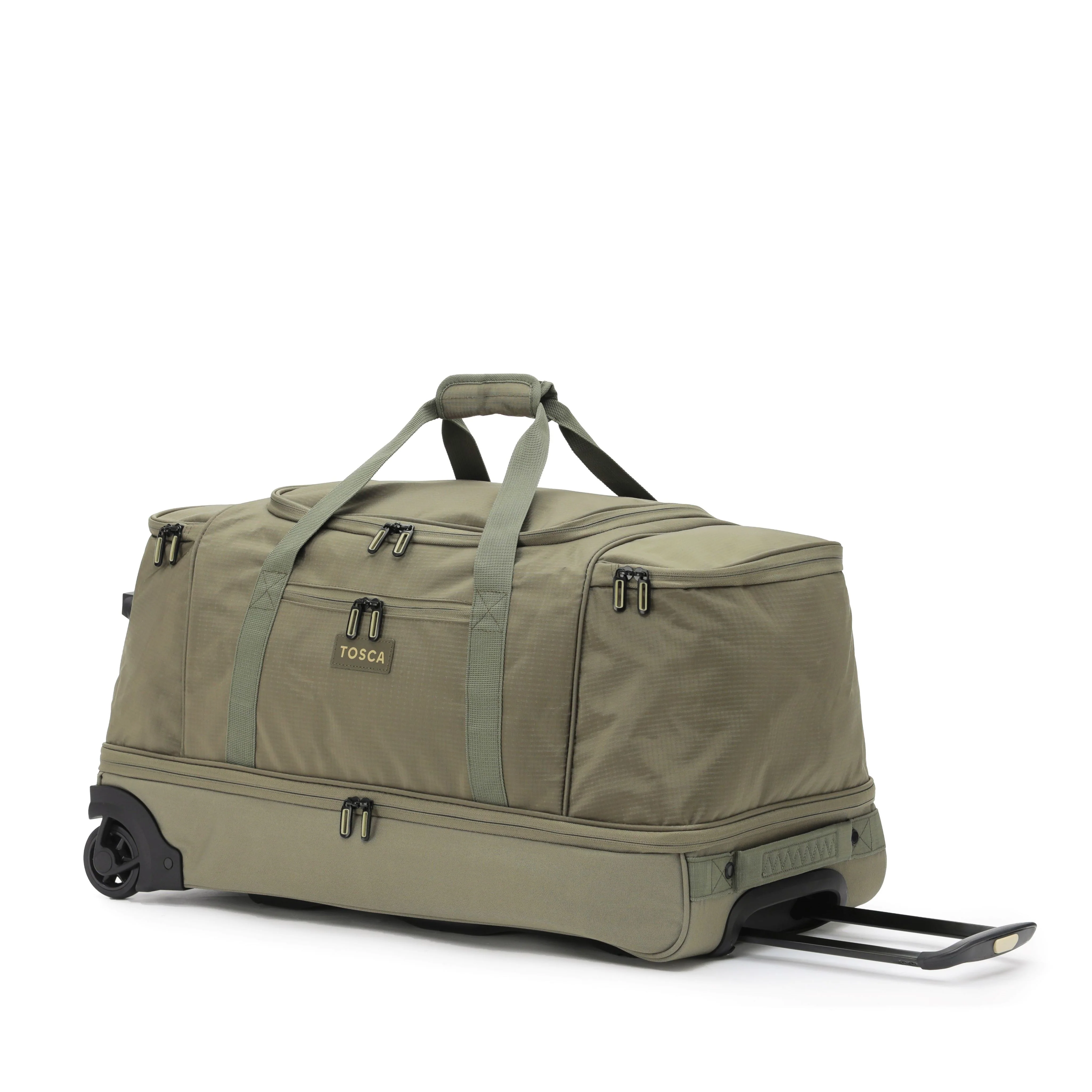 Tosca 70cm Split Compartment Wheel Bag TCA798TWM-Khaki-Sand - Image 2