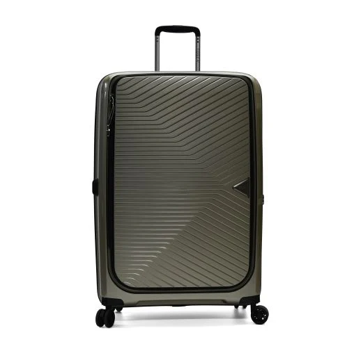 Tosca 76cm Space-X Collection Polypropylene Top-Lid Opening luxury trolley luggage TCA100A Champagne - Image 3