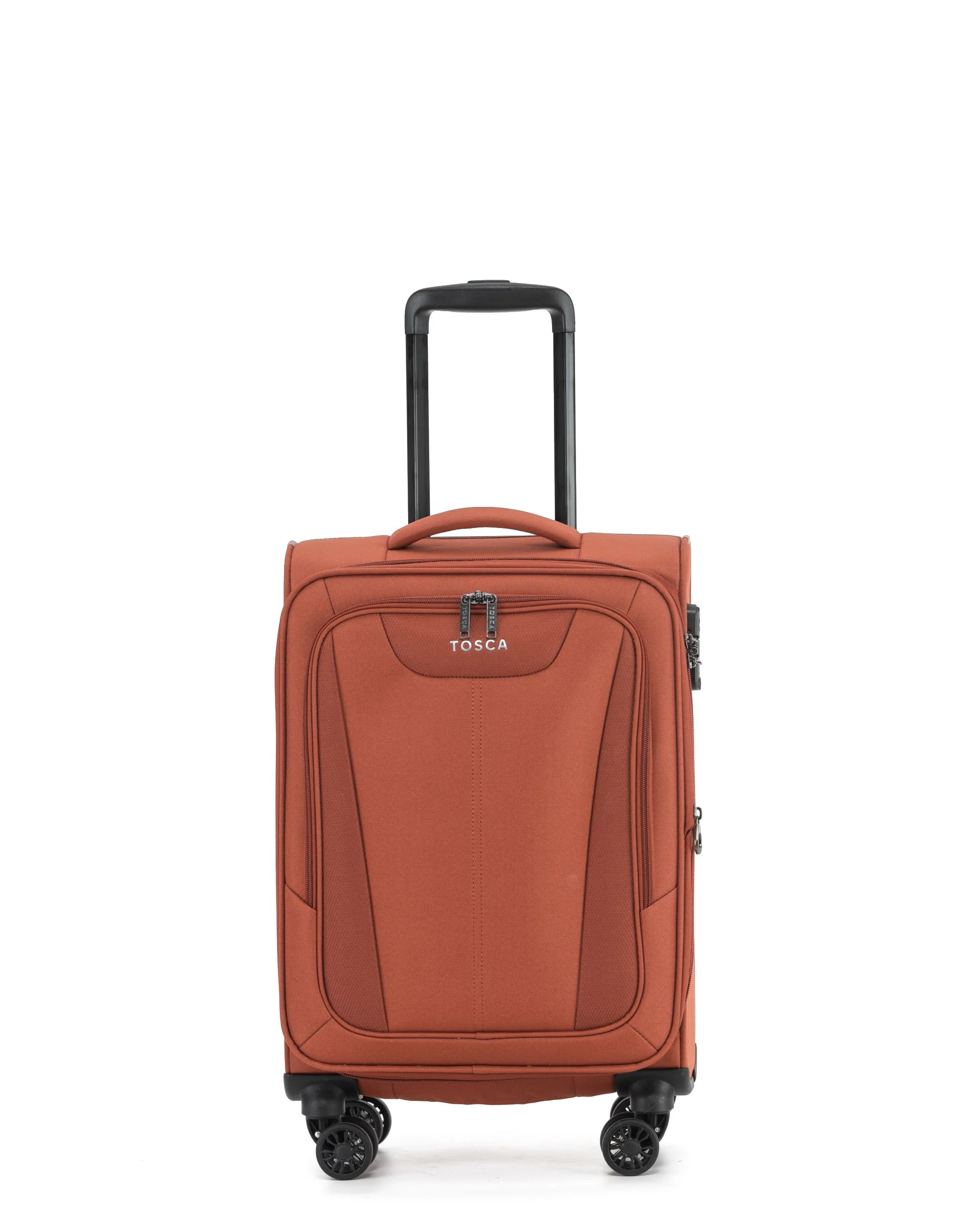 Tosca Altitude Collection 55cm Softside carry-on four-wheel trolley cases TCA188C-Rust