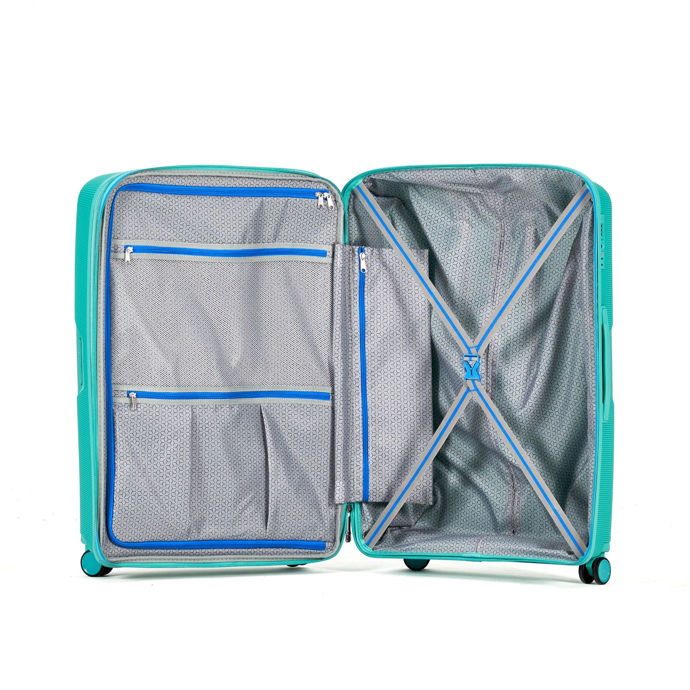 Tosca Bel-Air Collection Polycarbonate luxury Trolley cases-Full set 76/66/54cm TCA510-Teal  set - Image 3