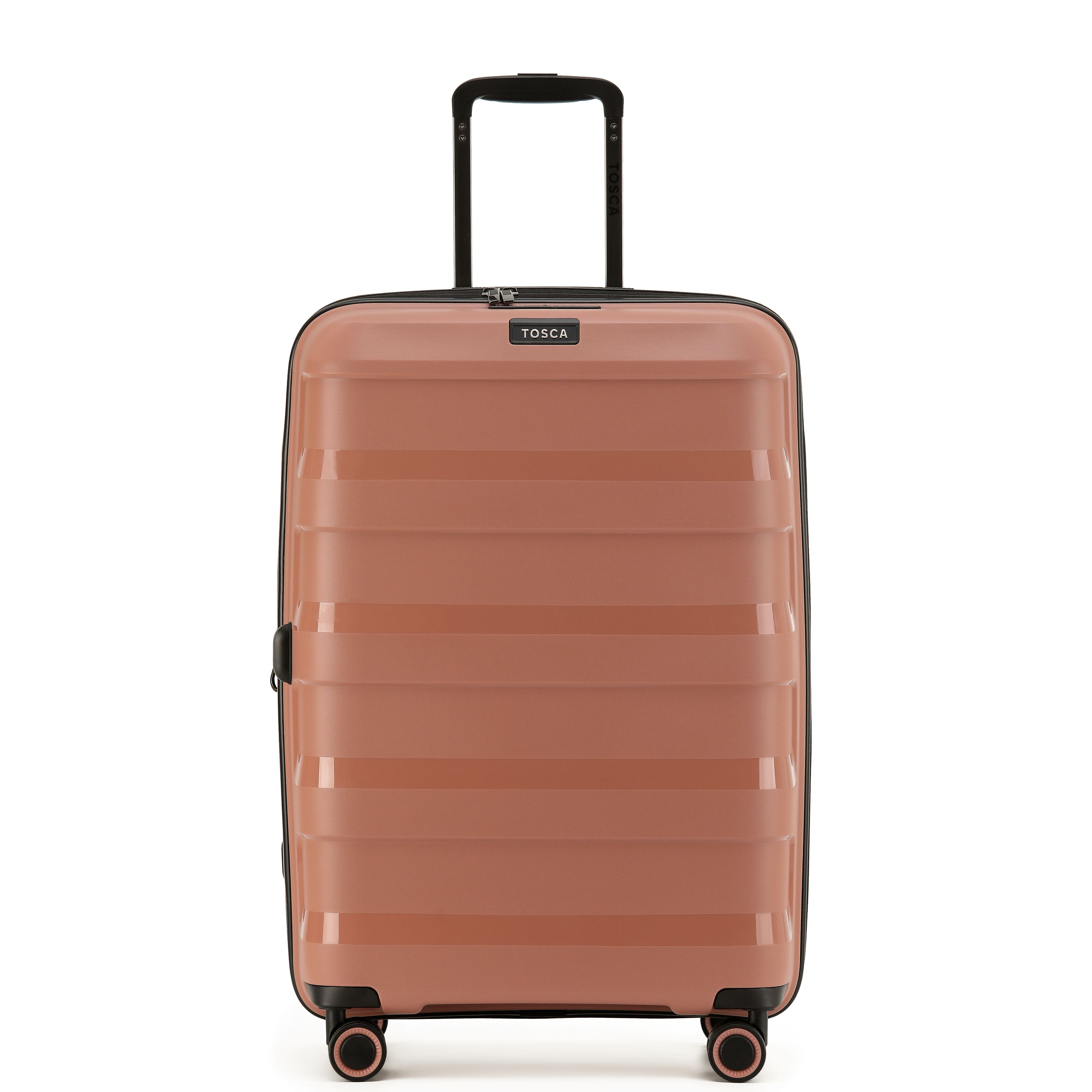 Tosca Comet Collection 67cm Polypropylene hard side 4-wheel trolley case TCA200B-Mocha