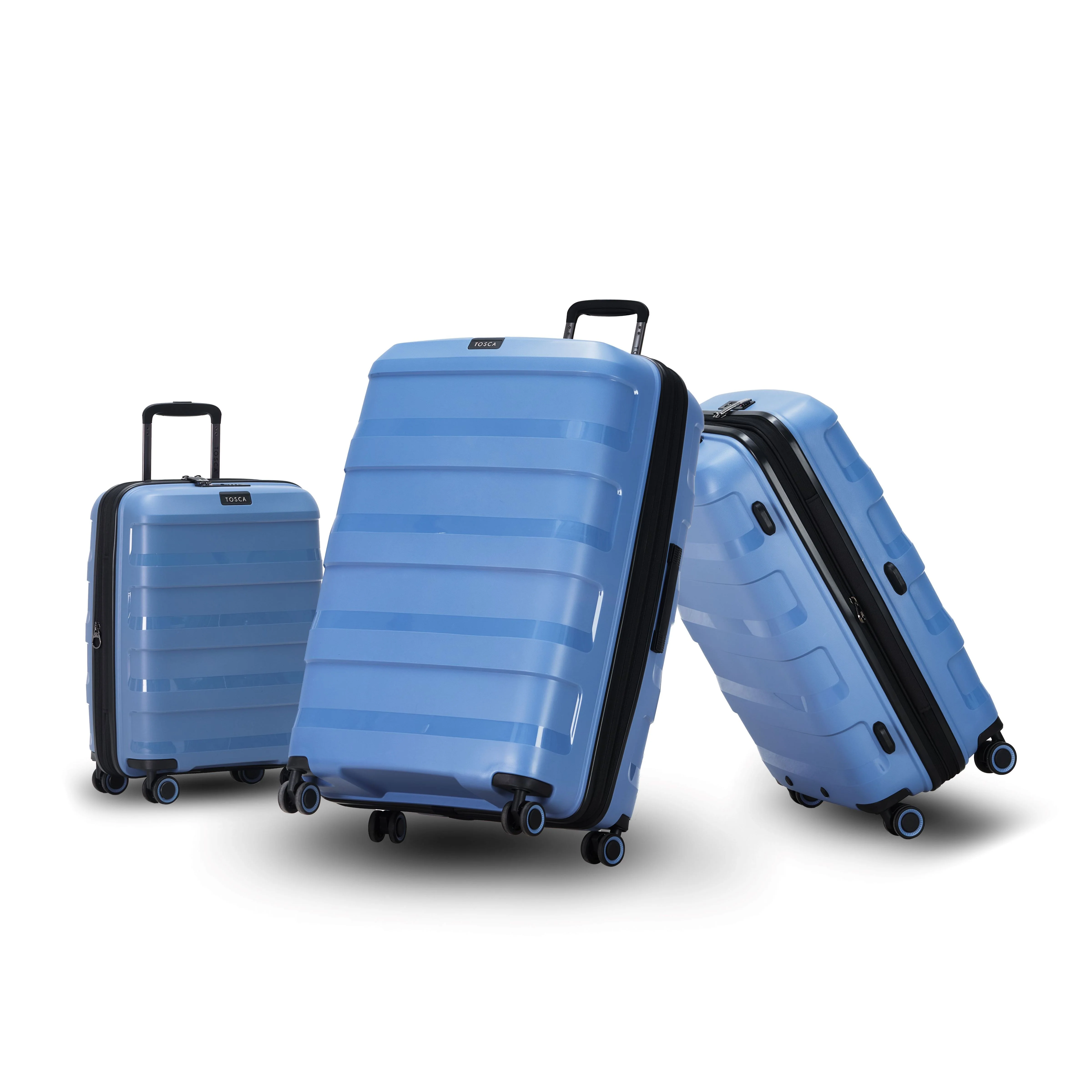 Tosca Comet Collection Luxury Polypropylene Hard side luggage set 78cm/67cm/55cm TCA200 Infinity Blue - Image 3