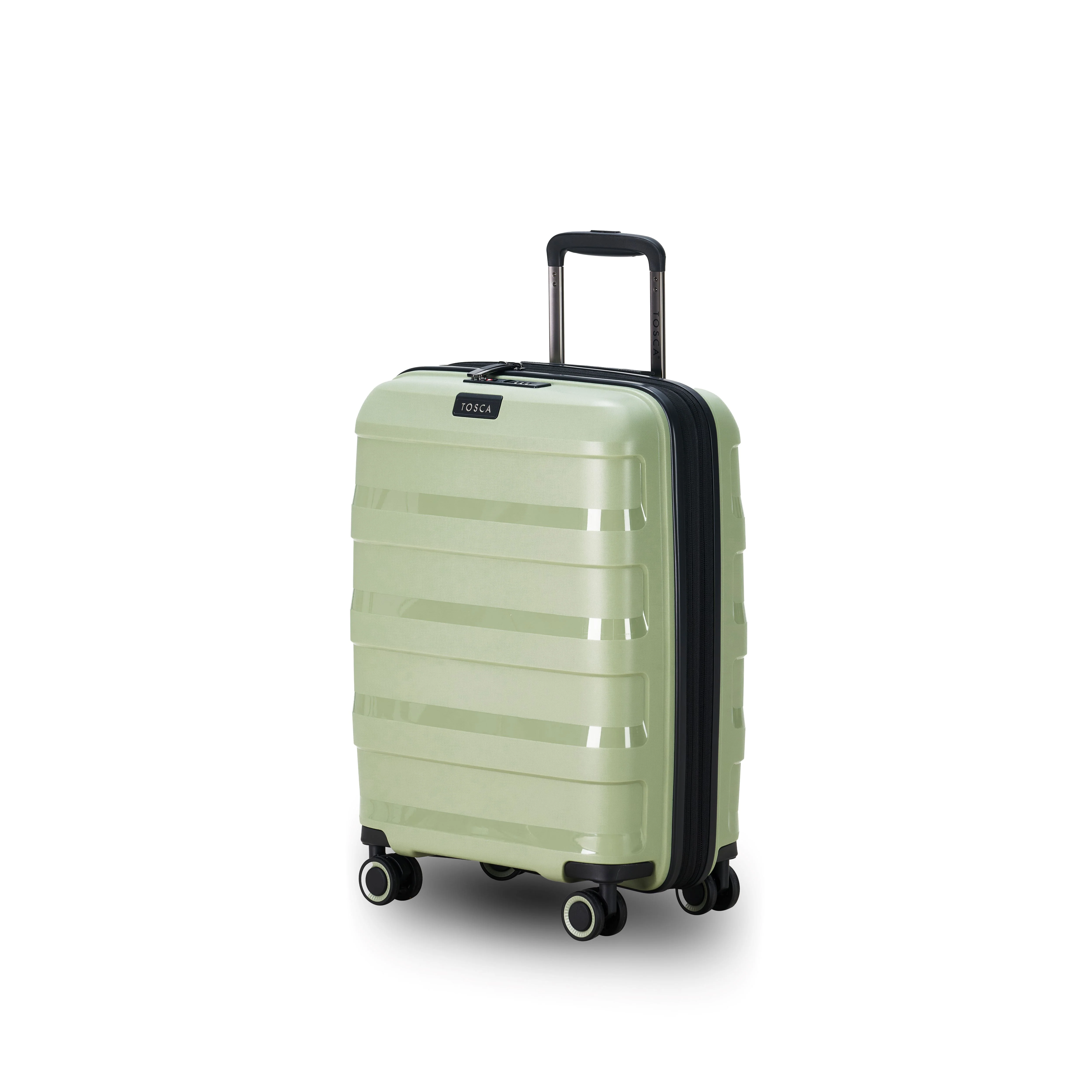 Tosca Comet Collection 55cm Polypropylene hard side carry-on TCA200C Sage Green - Image 2