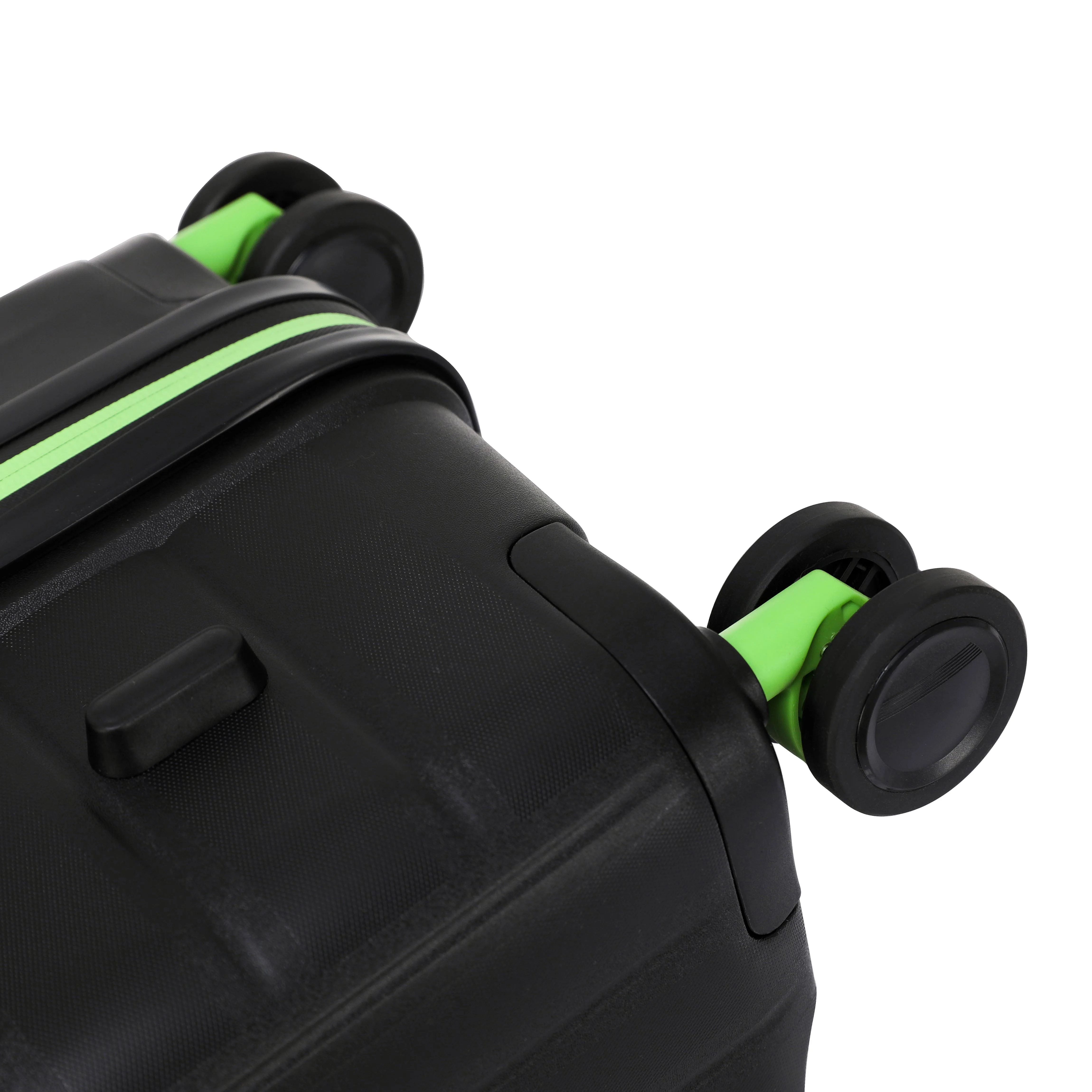 Tosca Cruiser Collection polypropylene front access trolley case TCA875A Black-Lime trim - Image 5