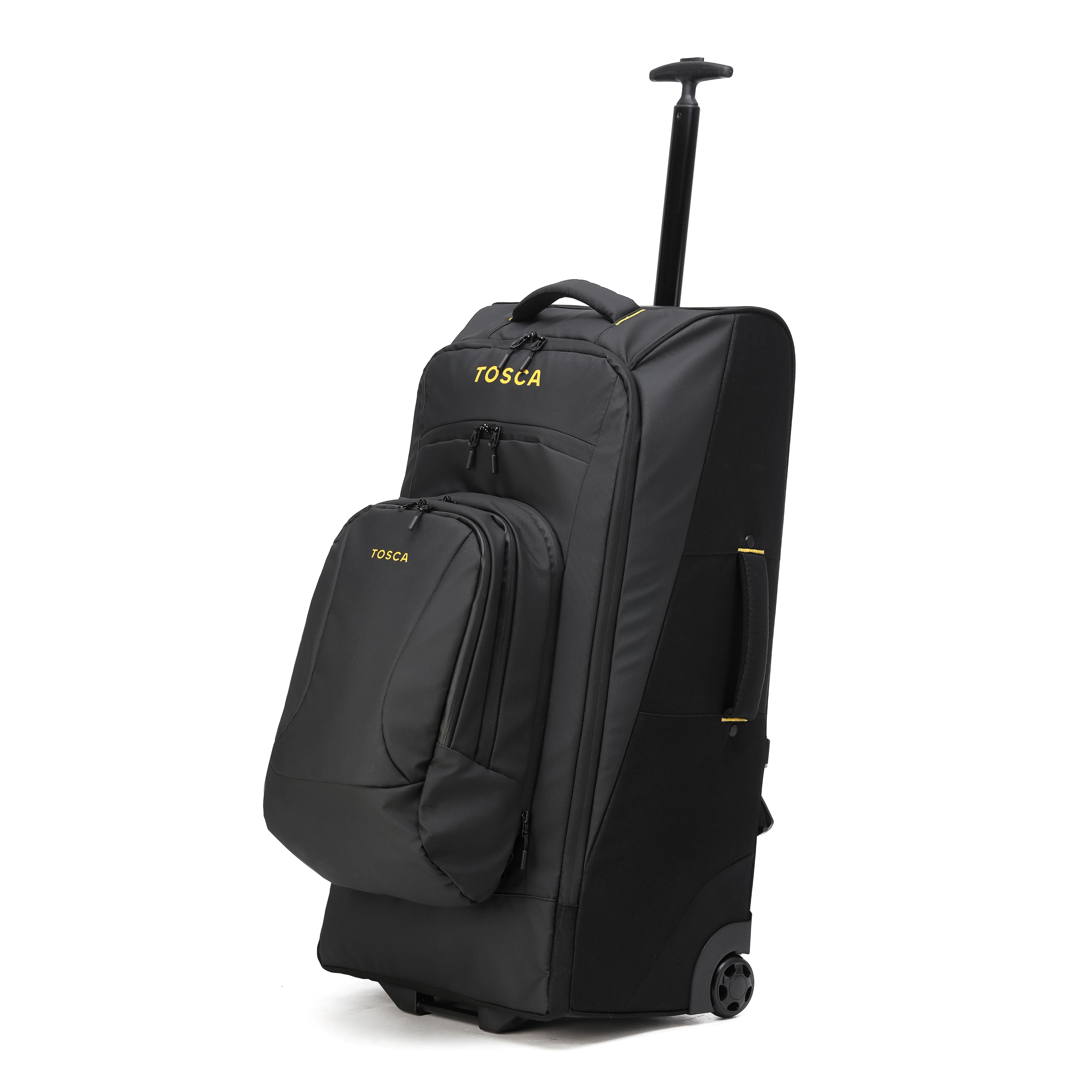 Tosca Delta Collection 76cm Trolley with zip off travel day pack TCA977-Black - Image 3