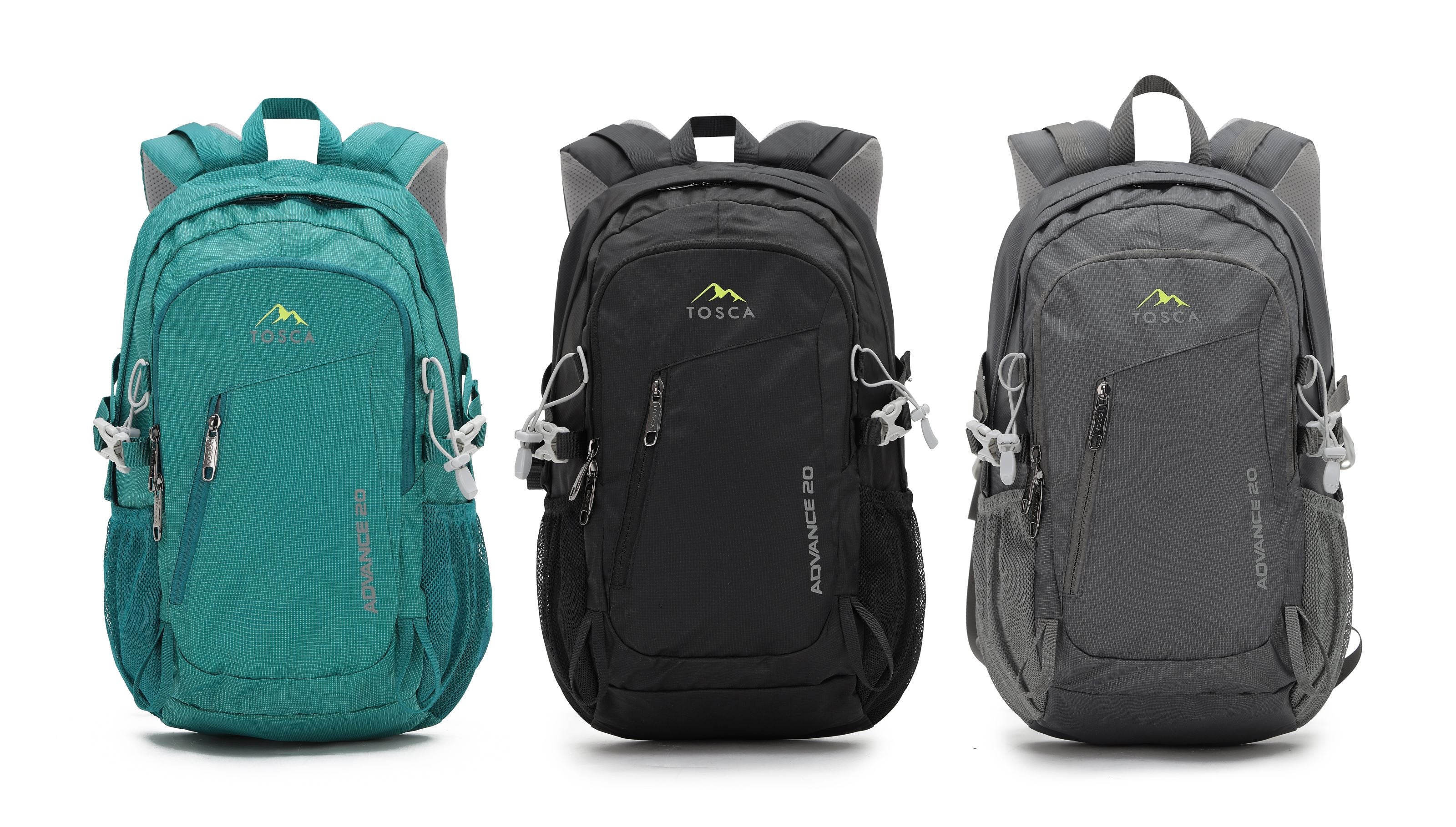 Tosca Deluxe 44cm-H light weight back pack TCA944-Grey - Image 3