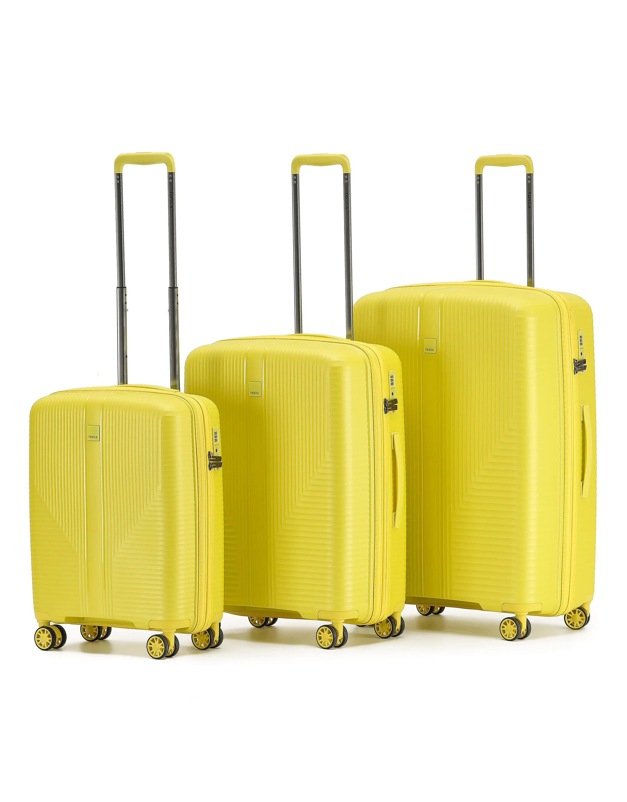 Tosca F-Lite Collection Polypropylene Premium 65cm-H Trolley case TCA846B-Yellow - Image 7