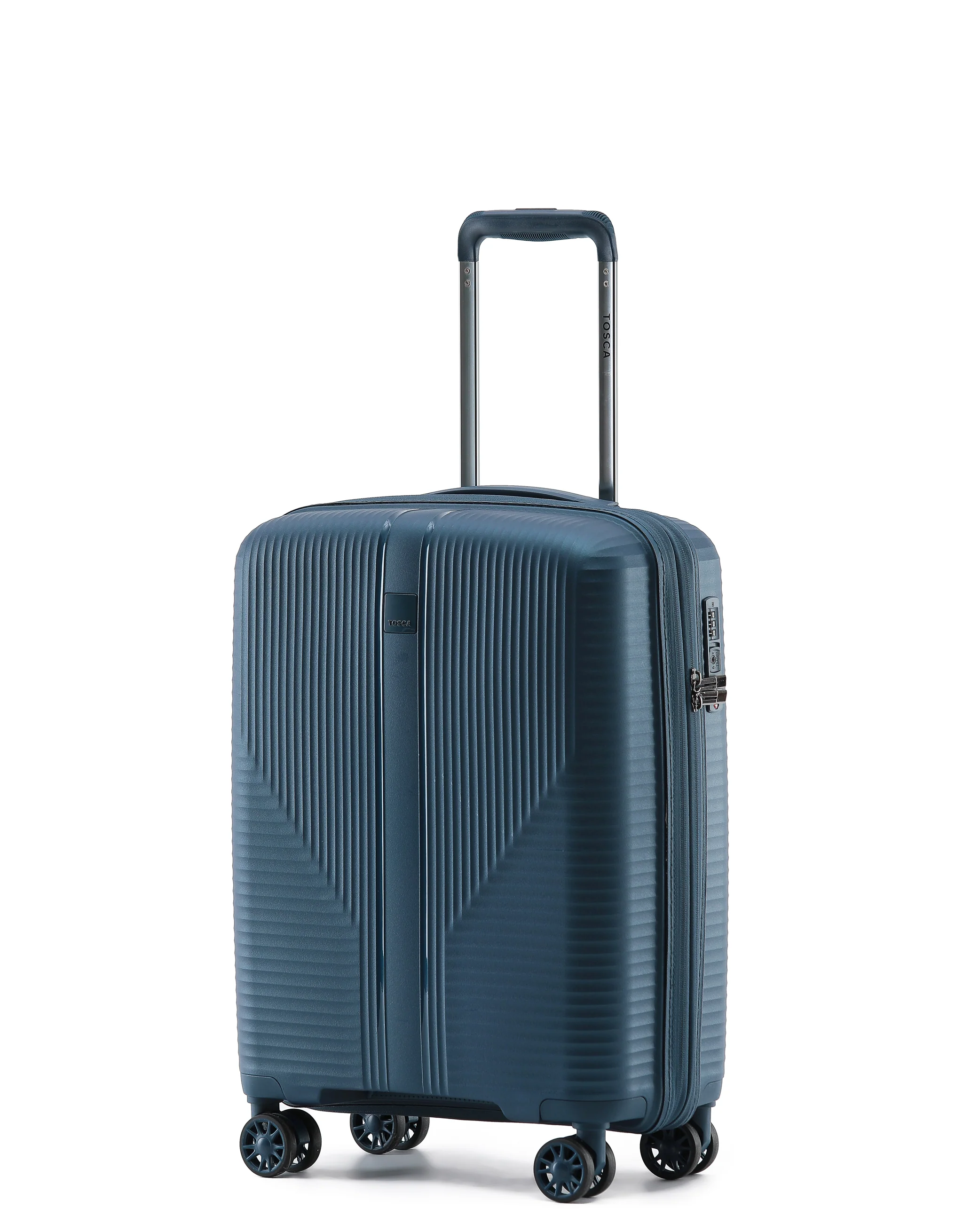 Tosca F-Lite Collection Polypropylene Premium 54cm Carry-on Trolley case TCA846C-Navy - Image 5