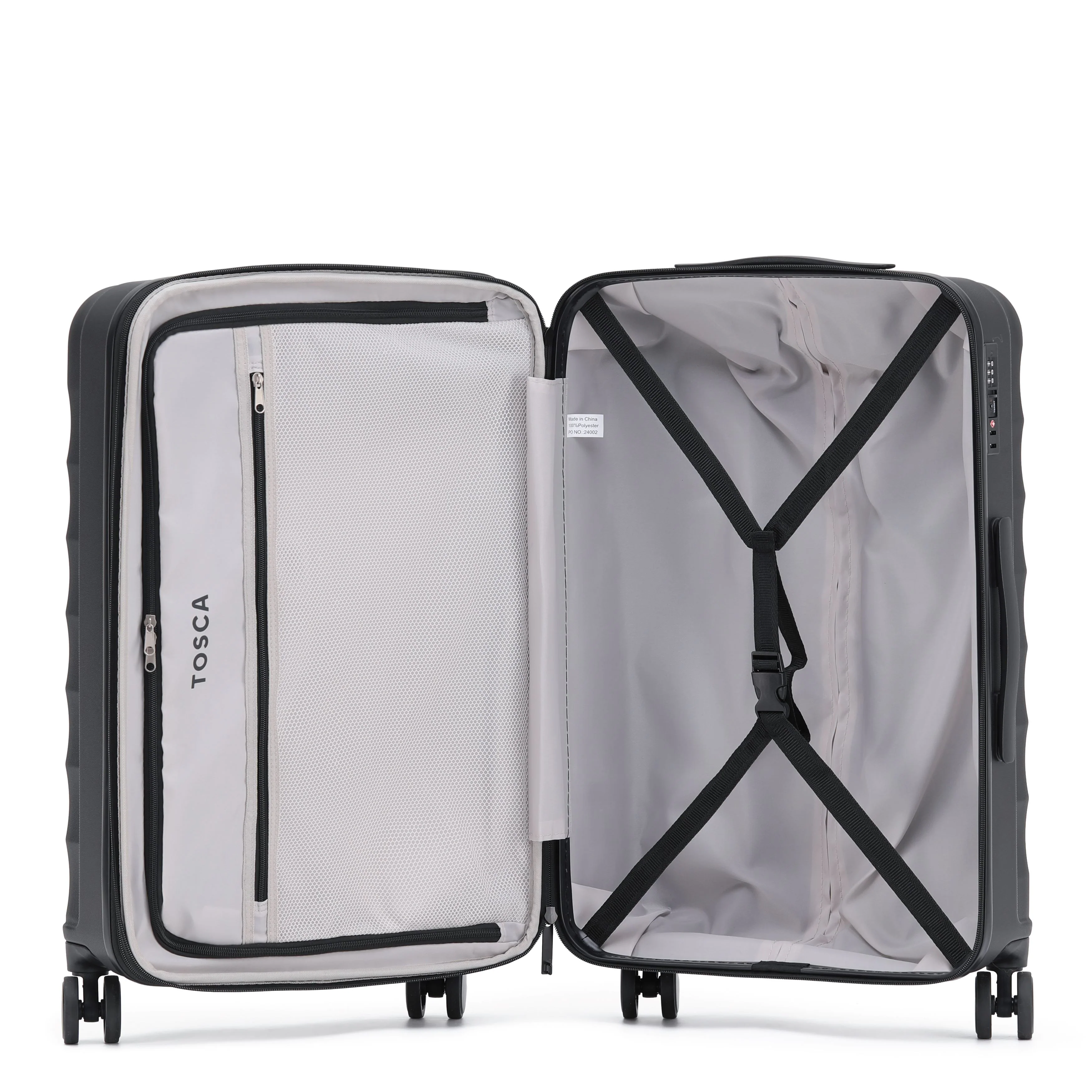 Tosca Interstellar 2.0 79cm-H Polycarbonate trolley case TCA141A-Black - Image 3