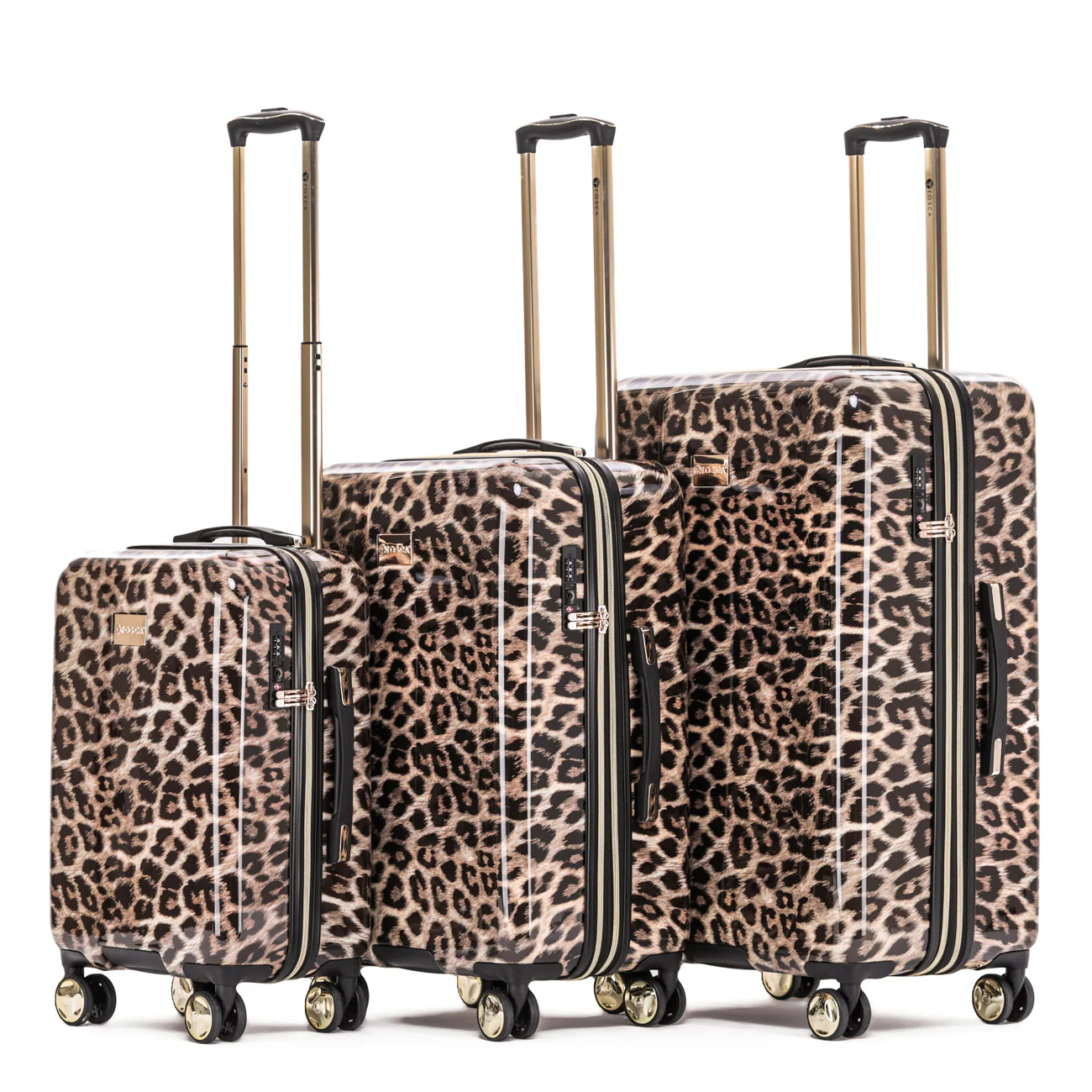 Tosca Carry-on Hard Side Leopard 50cm Polycarbonate Trolley Suitcase TCA111C - Image 7