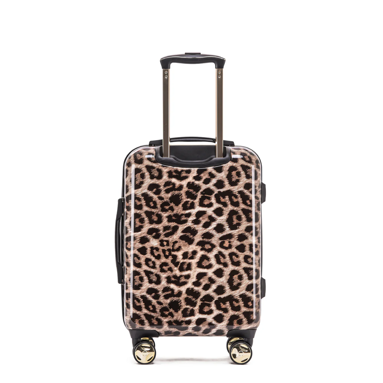 Tosca Checked Hard Side Leopard Collection 67cm Polycarbonate Trolley Suitcase TCA111B - Image 3