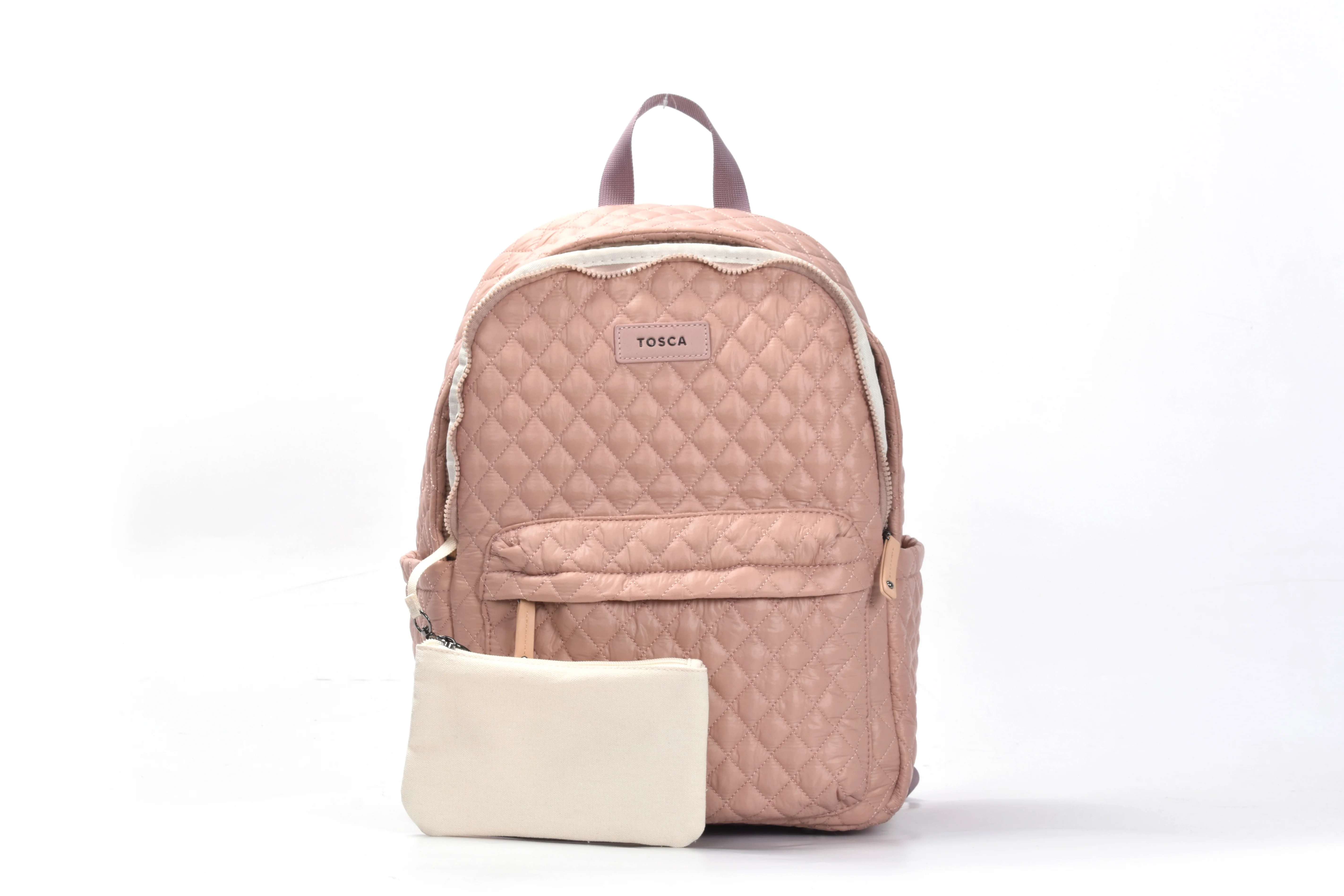 Tosca Metro Collection fashion quilted Backpack MET981-Mauve - Image 5