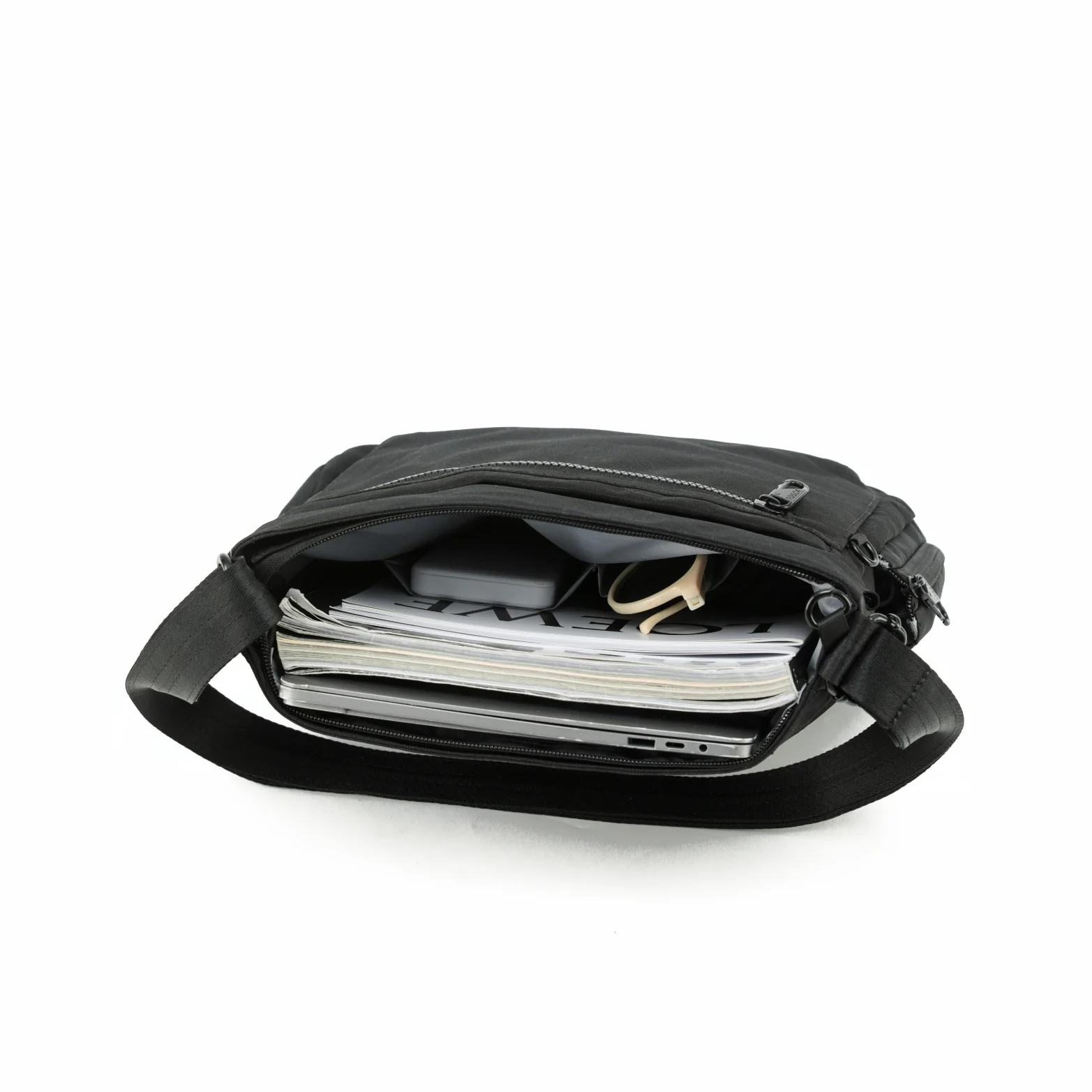 Tosca Slash Proof Anti-Theft Cross Body Shoulder Bag TCA985-Black - Image 3