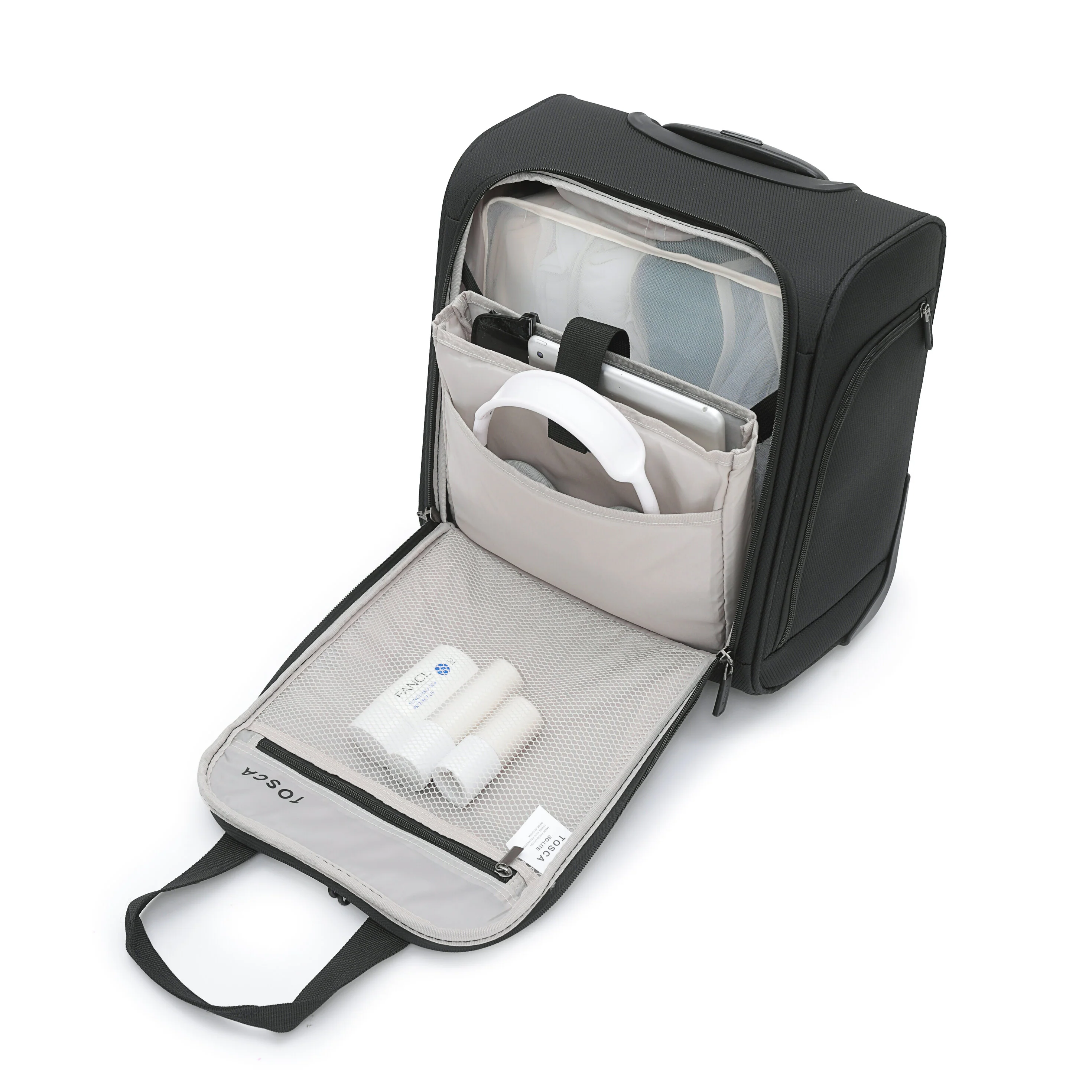 Tosca So-Lite 4.0 Collection 38cm-W Under Seat Carry-on Trolley case AIR5055US-Black - Image 5
