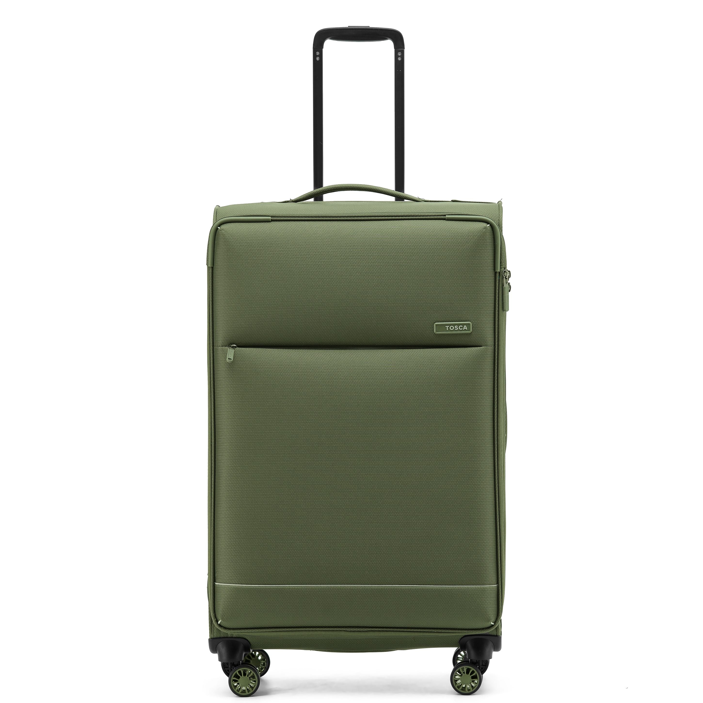 Tosca So-Lite 4.0 Collection 79cm Softside checked four wheel trolley case AIR5055A-Olive