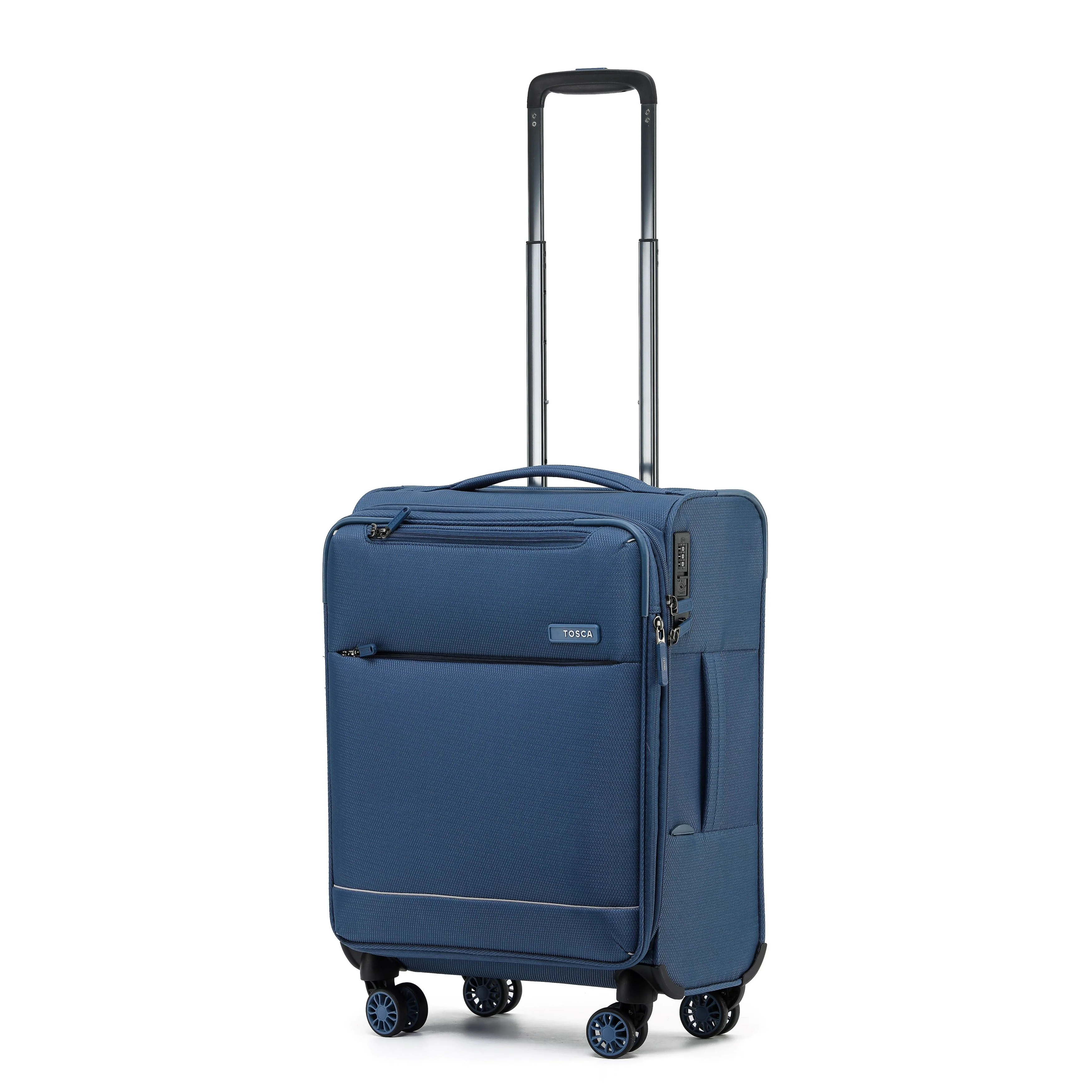 Tosca So-Lite 4.0 Collection Full-Set 79/67/54cm soft side Trolley cases AIR5055-Blue - Image 4