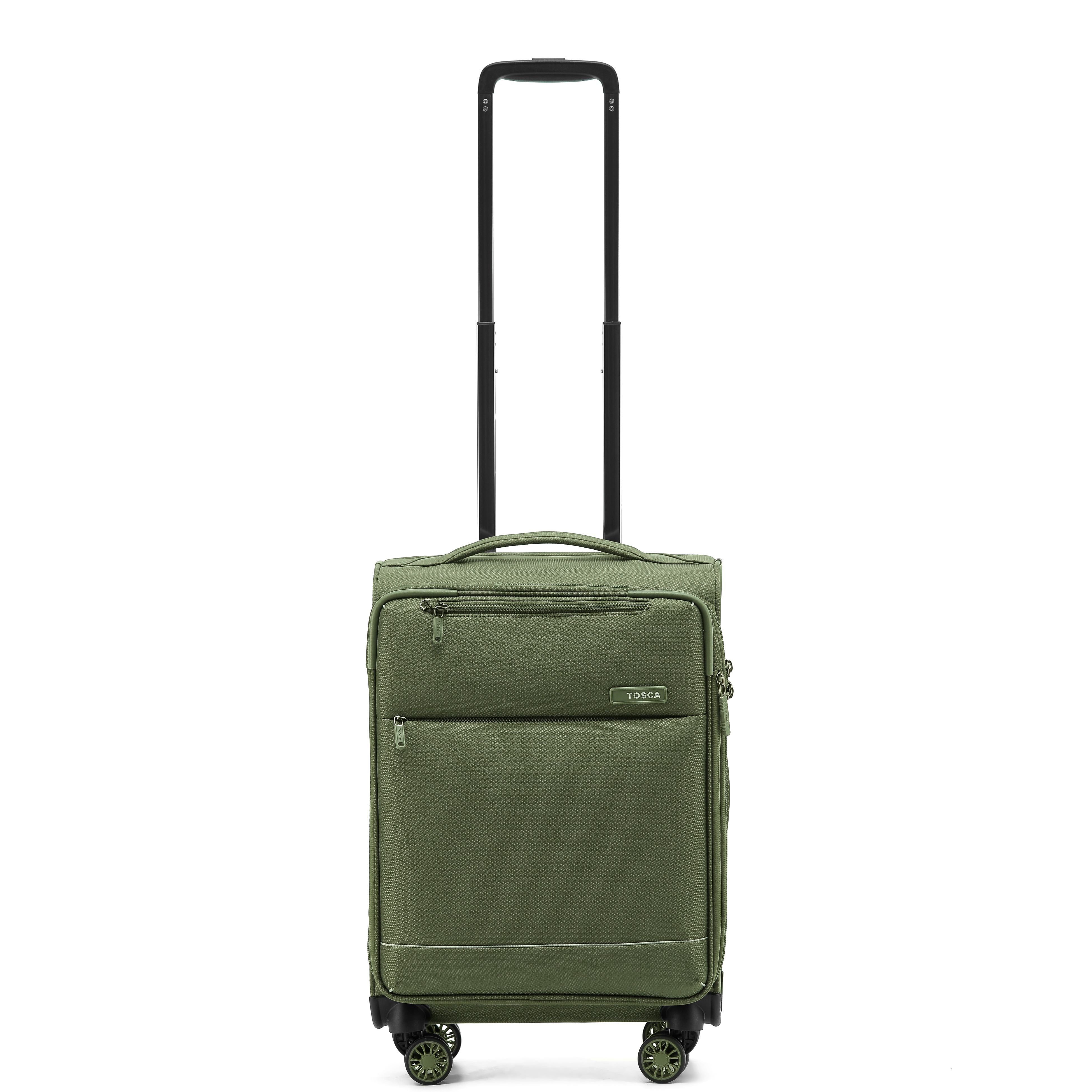 Tosca So-Lite 4.0 Collection soft side 4-wheel carry-on trolley luggage AIR5055C-Olive