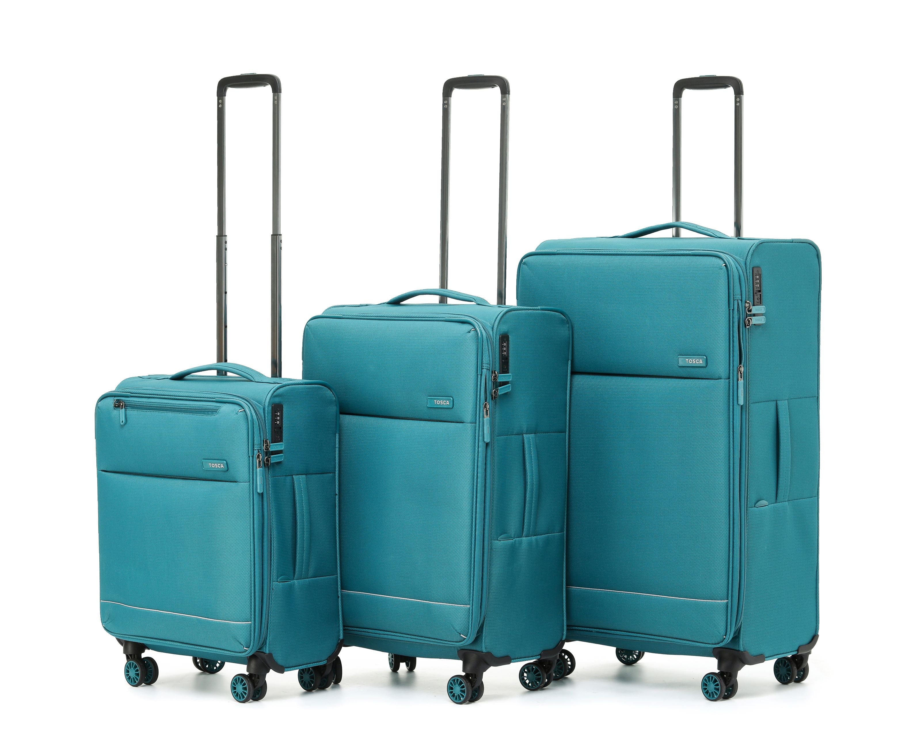 Tosca So-Lite 4.0 Collection soft side 67cm-H trolley case AIR5055B-Teal - Image 8