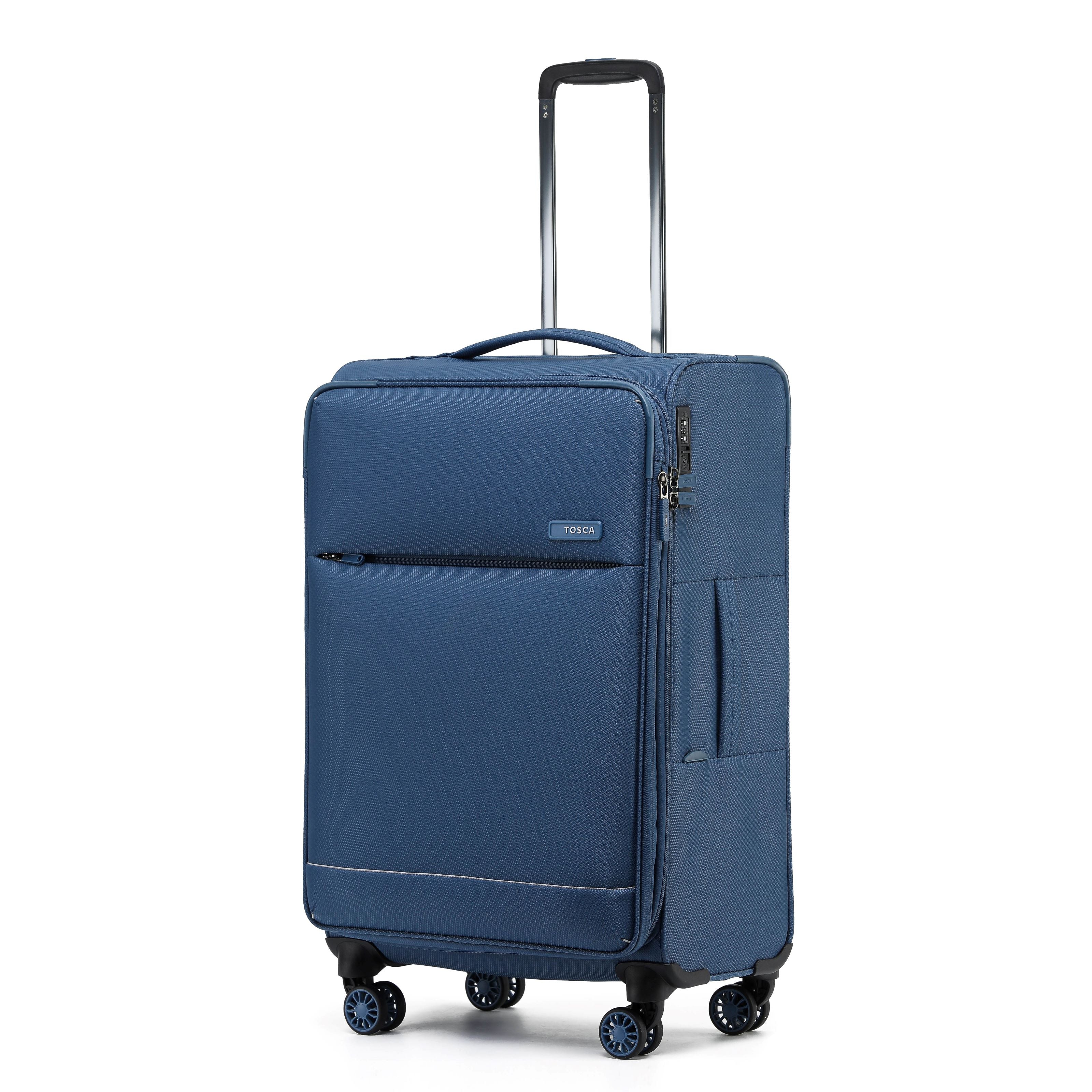 Tosca So-Lite 4.0 Collection 67cm-H soft side checked trolley case AIR5055B-Blue - Image 2